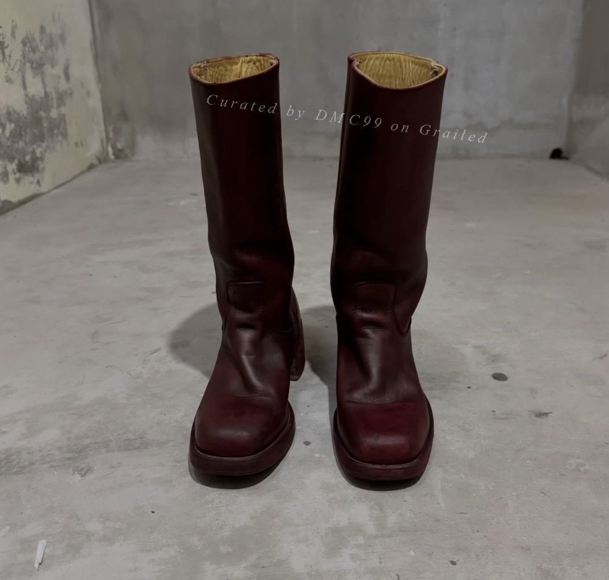 Vintage 1970s USA Vintage Red Tall Leather Boots Size US 9 / EU 42 - 3 Thumbnail