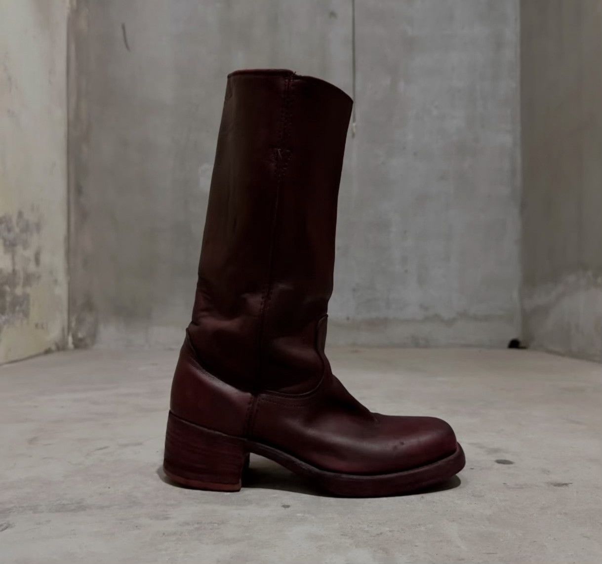 Vintage 1970s USA Vintage Red Tall Leather Boots Size US 9 / EU 42 - 5 Thumbnail