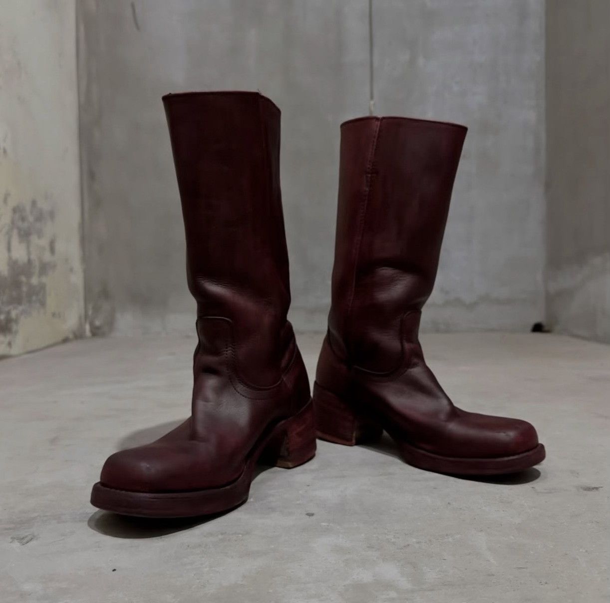 Vintage 1970s USA Vintage Red Tall Leather Boots Size US 9 / EU 42 - 4 Thumbnail
