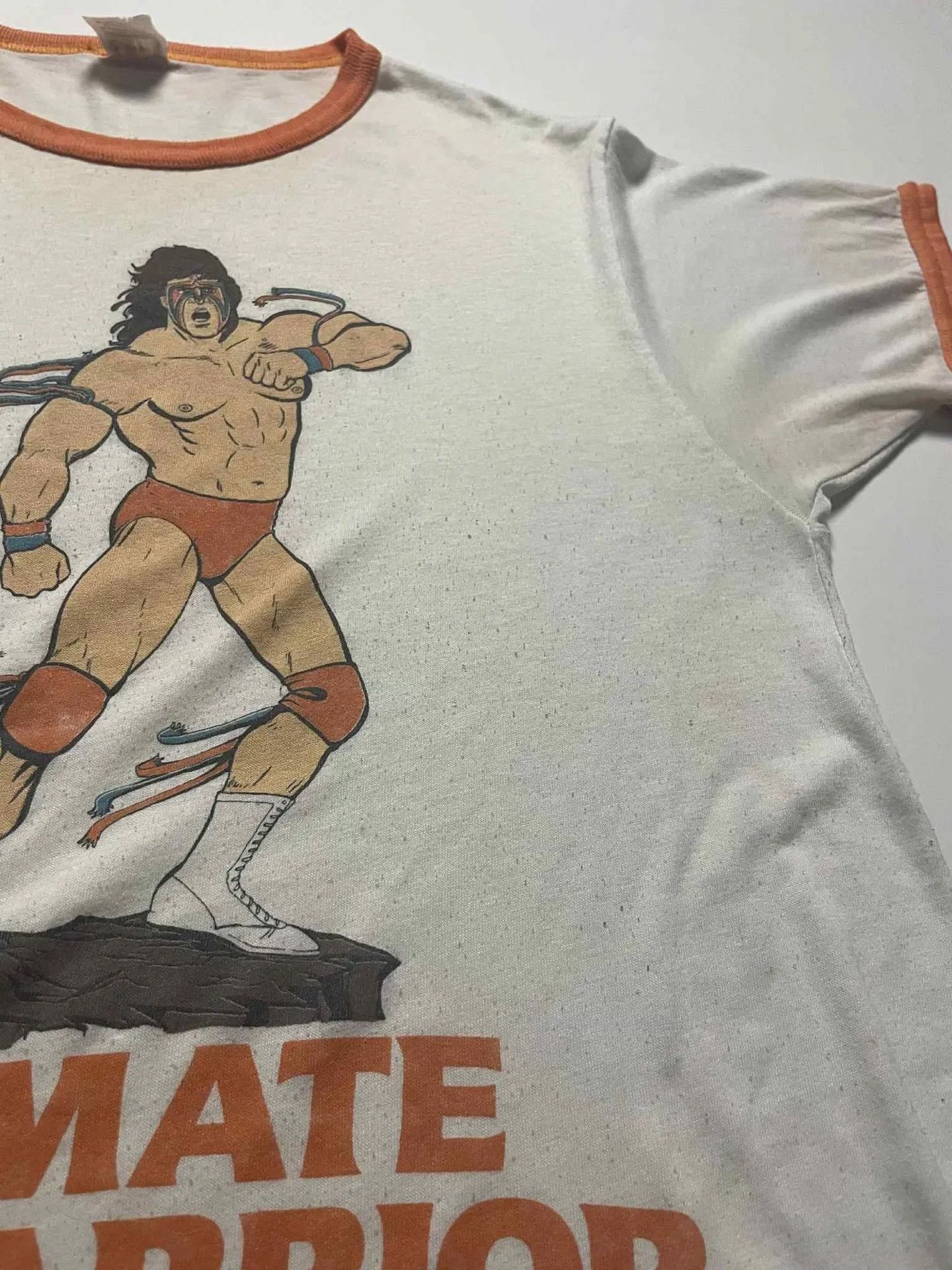Vintage Vintage 1980s Ultimate Warrior WWF Ringer Tee Size US M / EU 48-50 / 2 - 9 Thumbnail