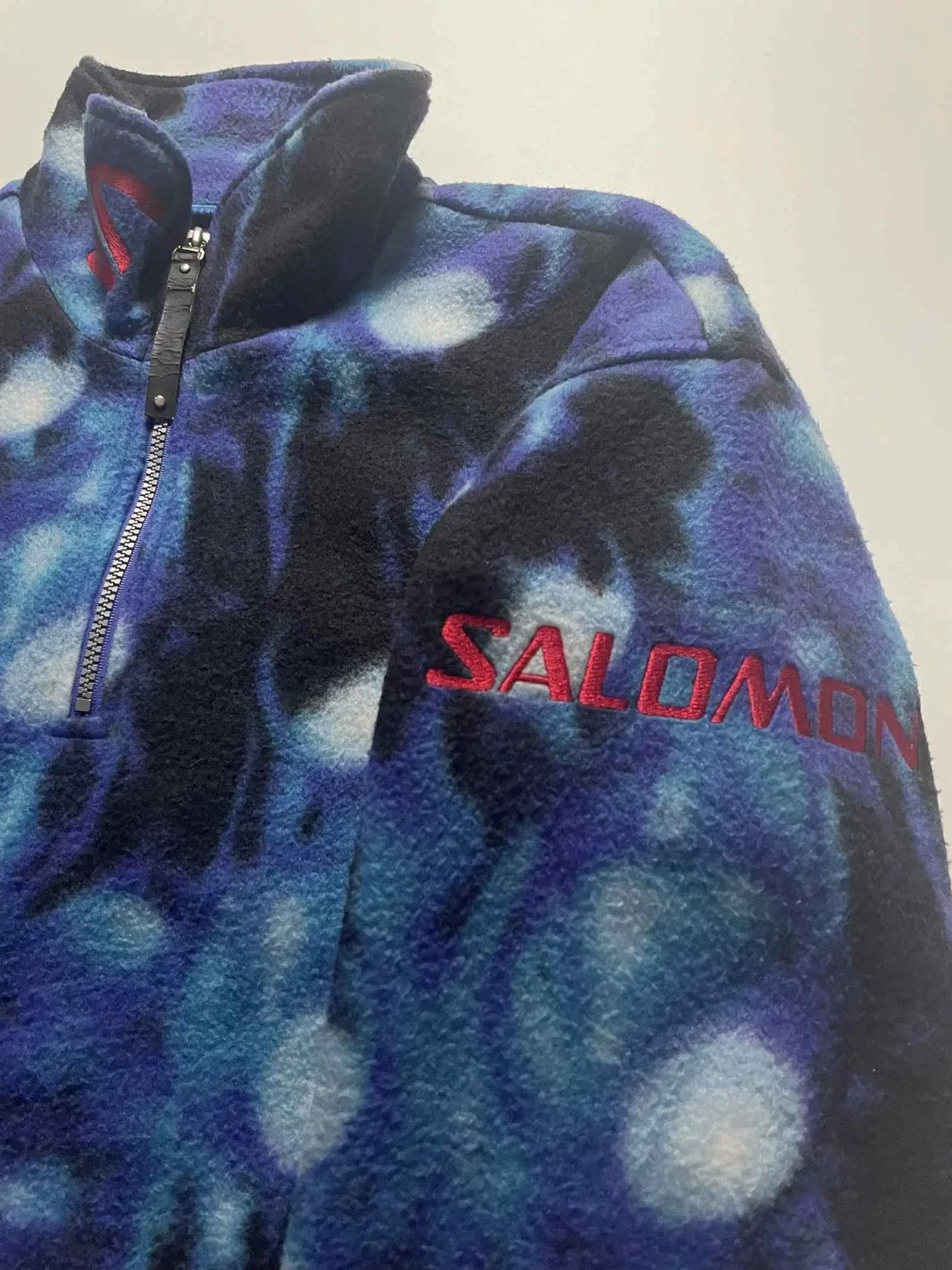 Vintage Vintage Salomon Patterned Fleece Jacket Size US M / EU 48-50 / 2 - 4 Thumbnail