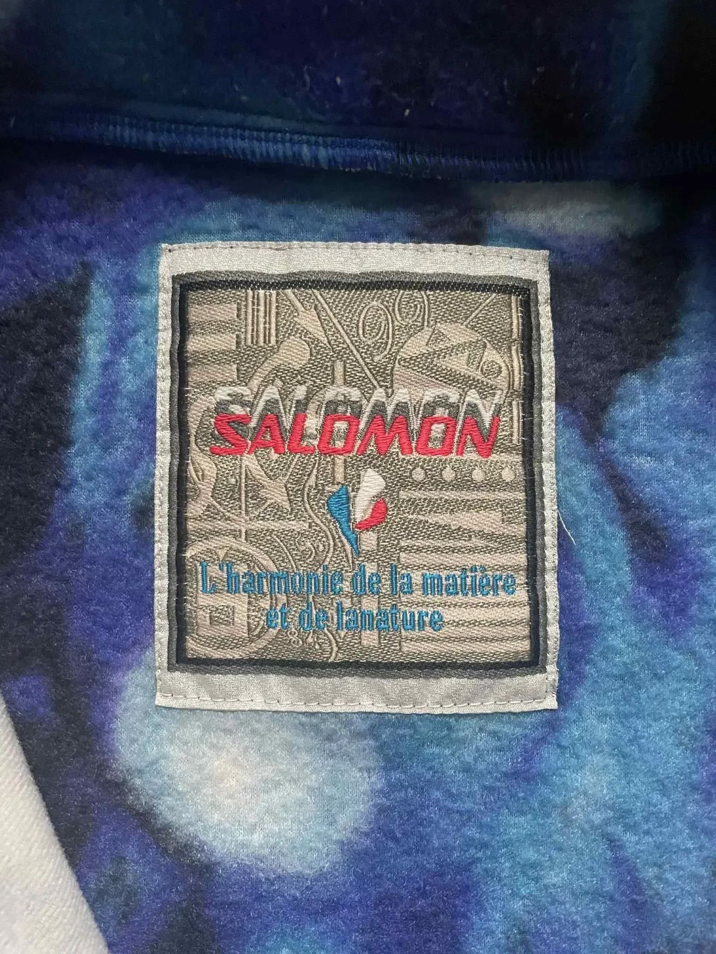 Vintage Vintage Salomon Patterned Fleece Jacket Size US M / EU 48-50 / 2 - 6 Thumbnail