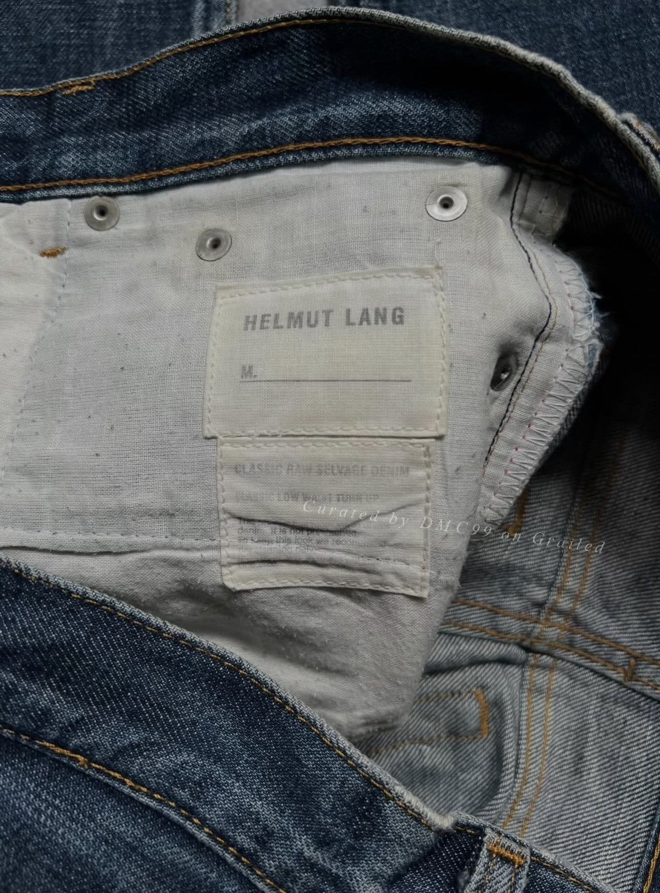 Helmut Lang 00s Helmut Lang Low-Waist Raw Selvage Denim Size 26" / US 2 / IT 38 - 2 Thumbnail