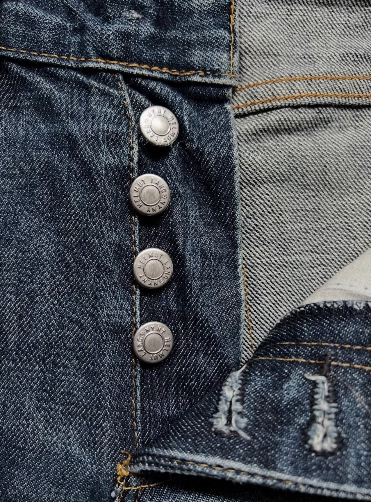Helmut Lang 00s Helmut Lang Low-Waist Raw Selvage Denim Size 26" / US 2 / IT 38 - 3 Thumbnail
