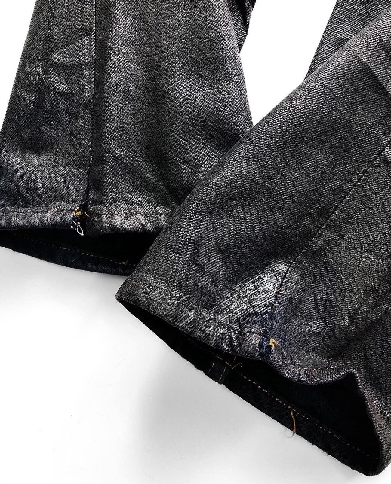 Levi's Vintage 1990s Levi's 501xx Black Coated Jeans Size US 26 / EU 42 - 6 Thumbnail