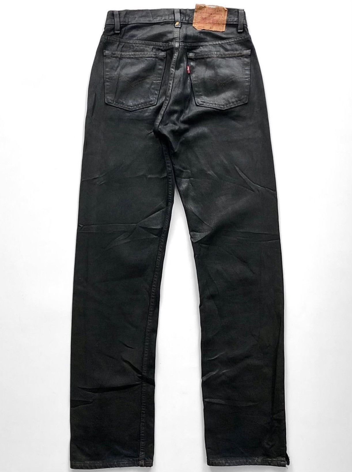 Levi's Vintage 1990s Levi's 501xx Black Coated Jeans Size US 26 / EU 42 - 7 Thumbnail
