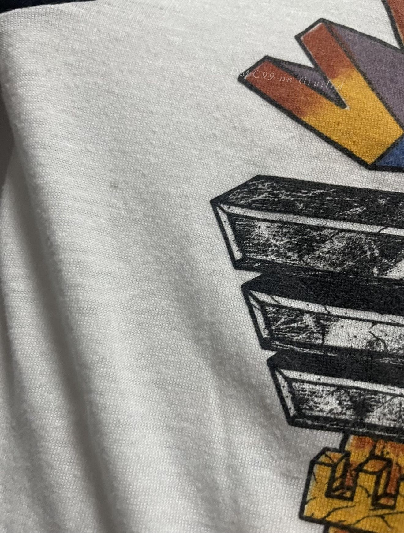 Vintage 1980s Van Halen Raglan Band Tour Tee Size US XS / EU 42 / 0 - 6 Thumbnail
