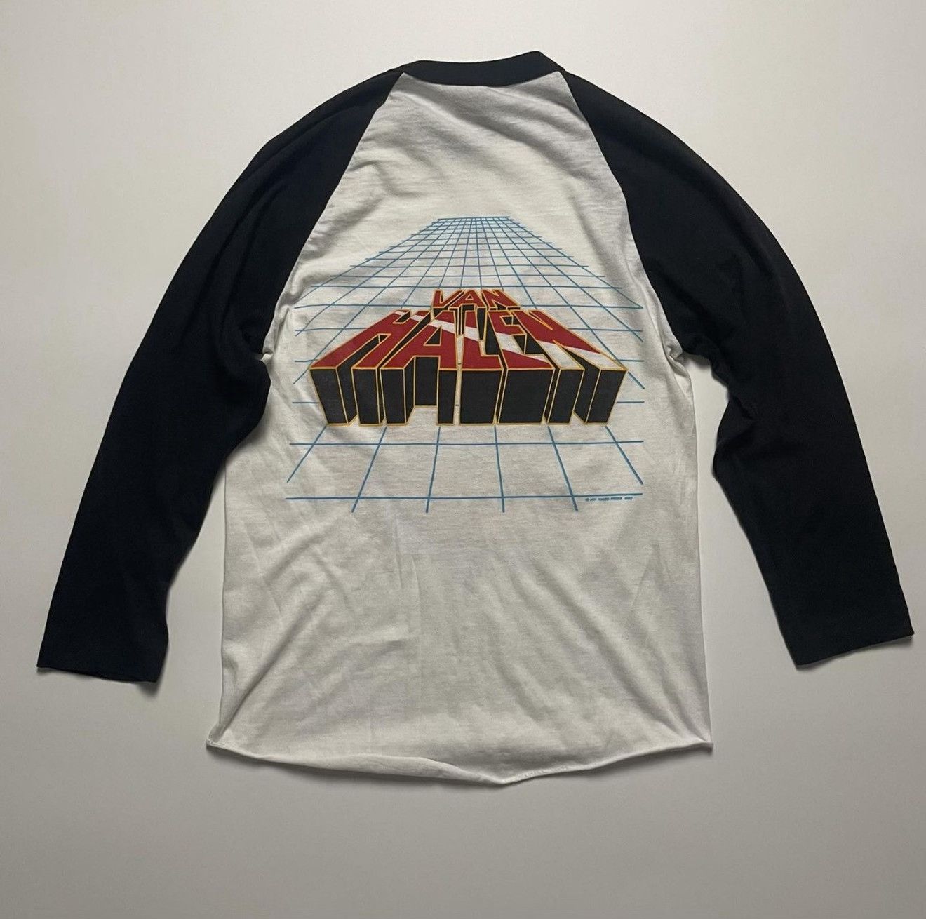 Vintage 1980s Van Halen Raglan Band Tour Tee Size US XS / EU 42 / 0 - 3 Thumbnail