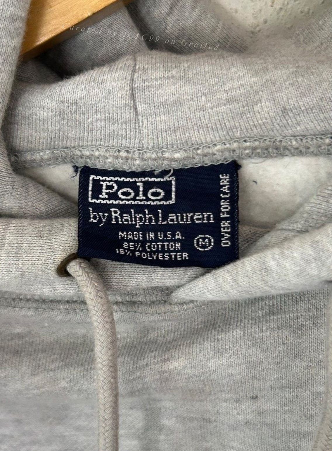 Vintage Vintage 1990s Polo Bear Hooded Sweatshirt Size US M / EU 48-50 / 2 - 3 Thumbnail