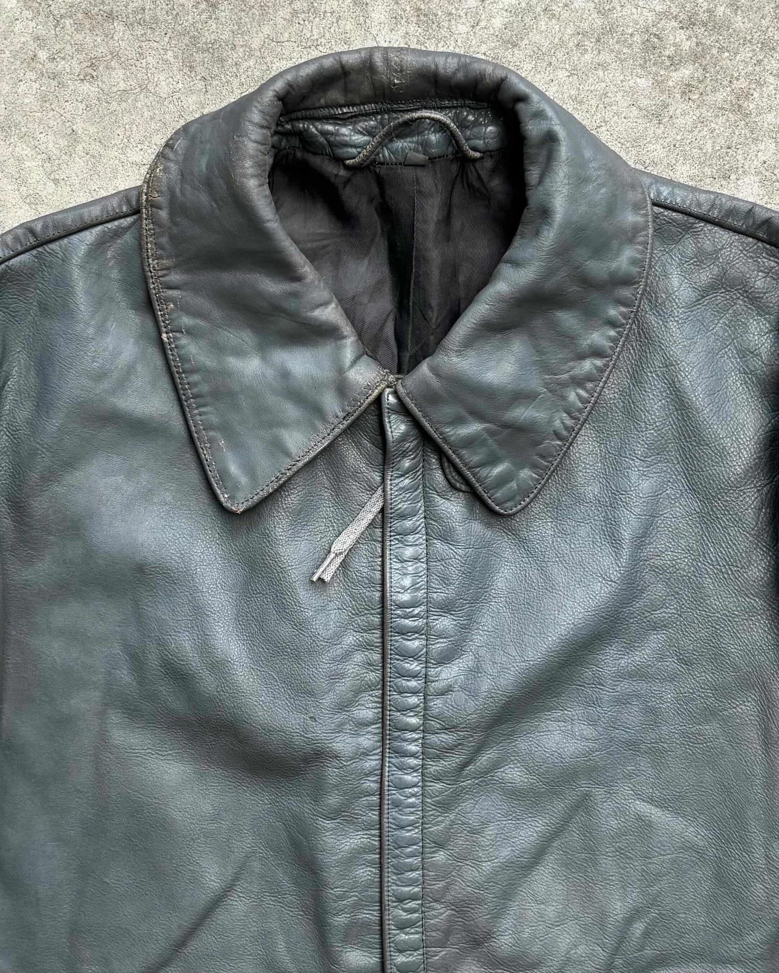 Vintage 1970s German U-boat Leather Jacket Size US M / EU 48-50 / 2 - 2 Thumbnail