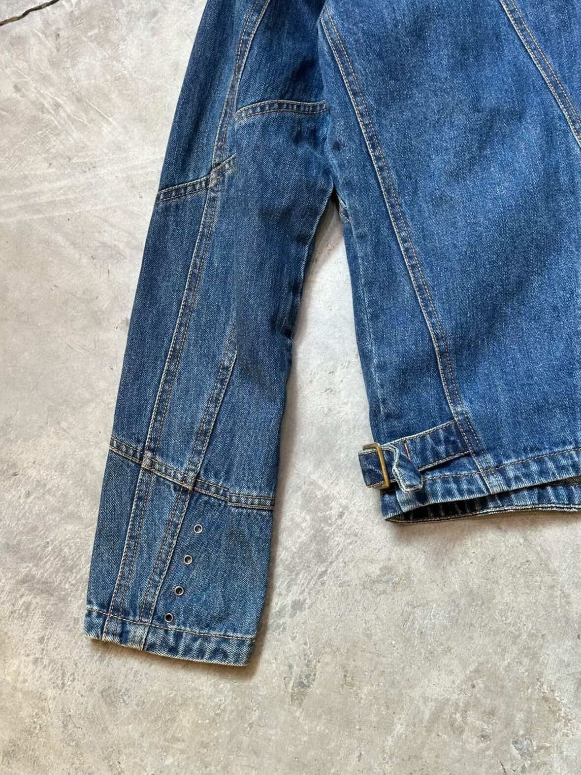 Vintage Vintage Versace 2000s Deconstruction Denim Jacket Size US M / EU 48-50 / 2 - 5 Thumbnail