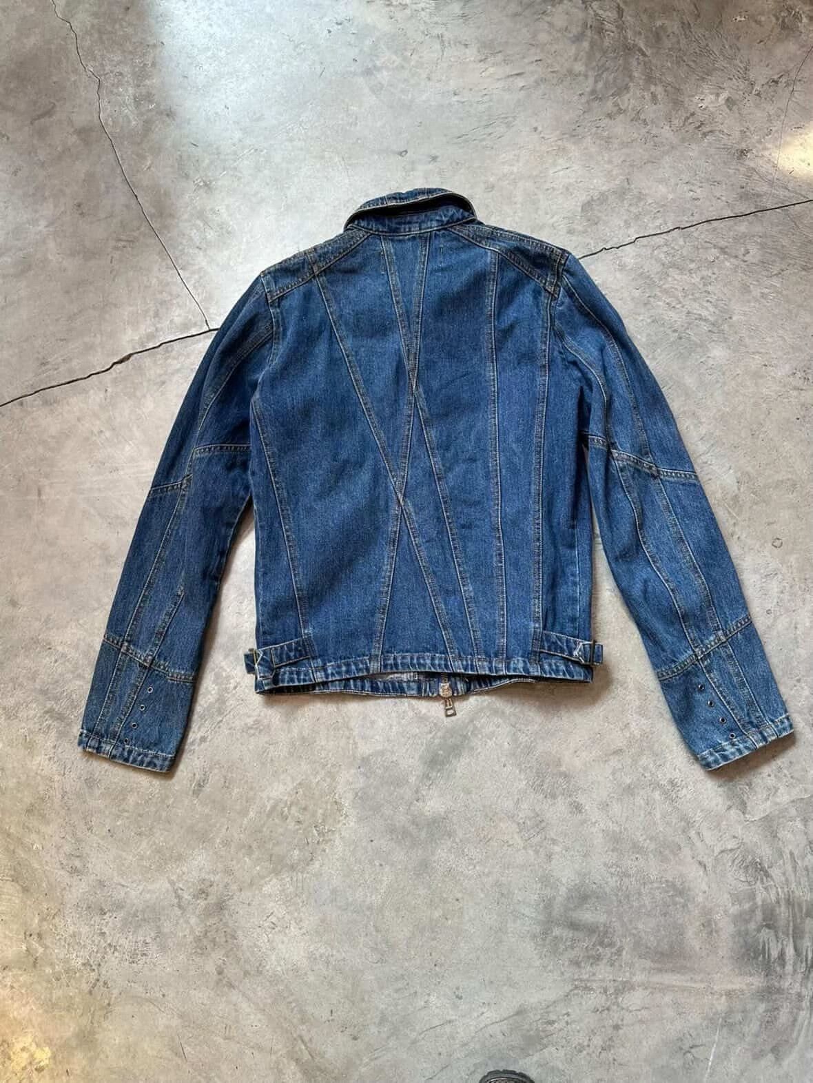 Vintage Vintage Versace 2000s Deconstruction Denim Jacket Size US M / EU 48-50 / 2 - 4 Thumbnail