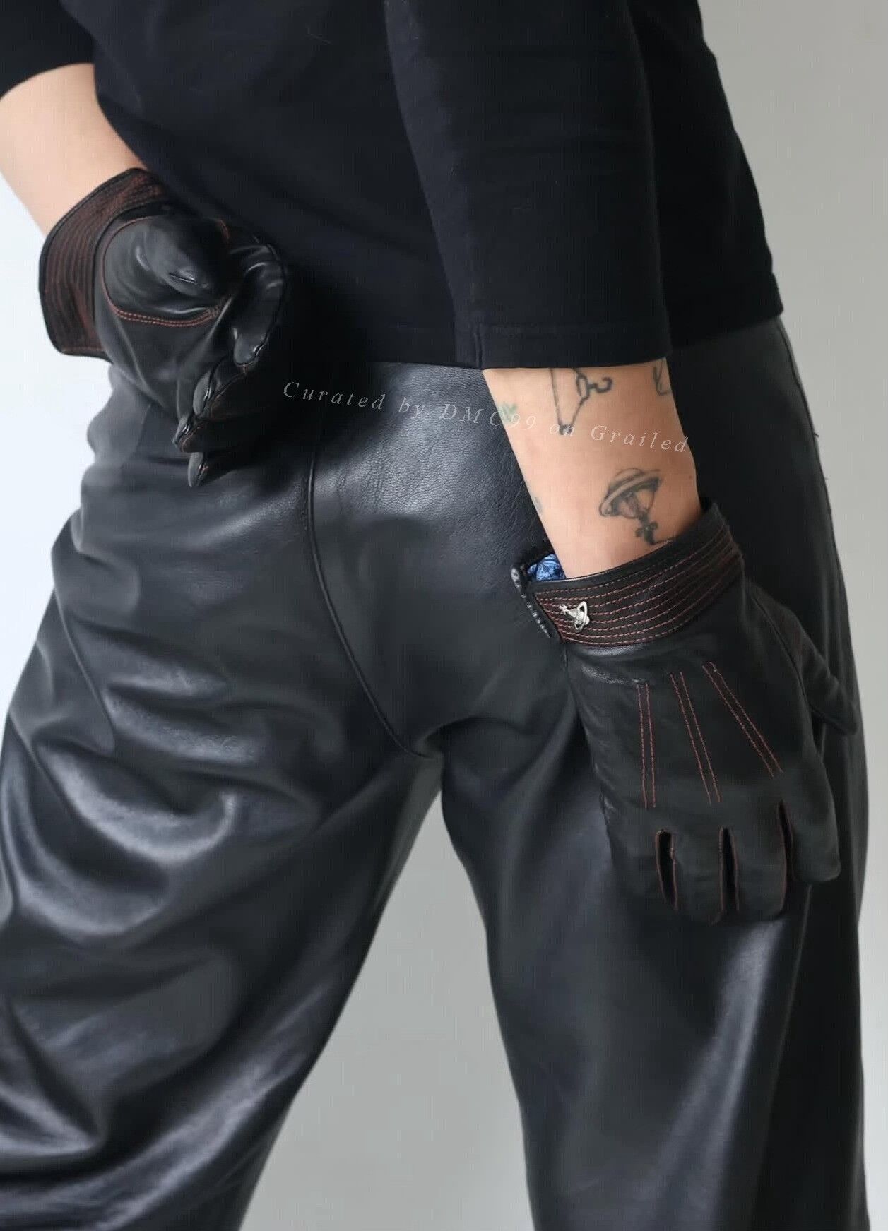 Vivienne Westwood Vintage Vivienne Westwood Orb Leather Gloves Size ONE SIZE - 2 Thumbnail