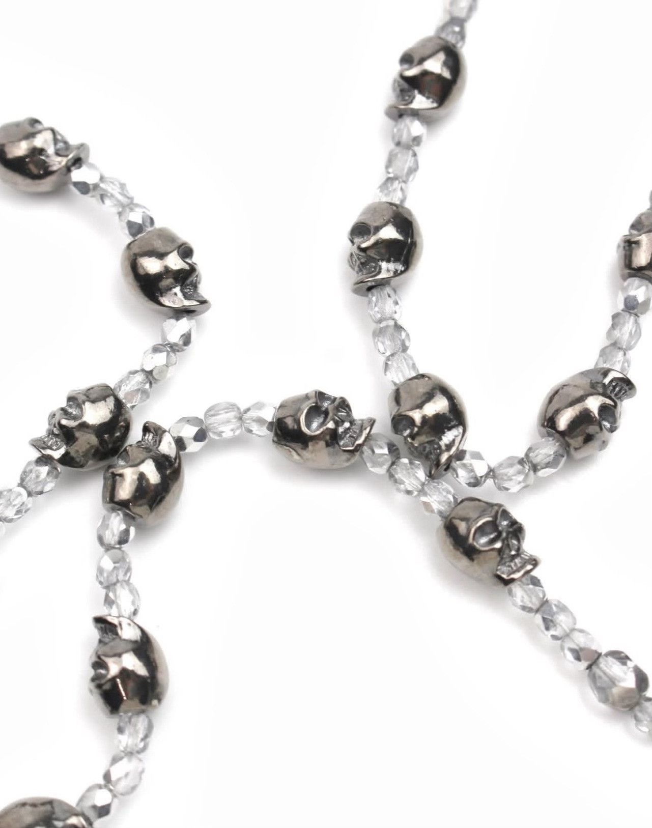 Vintage Vintage 2000s Japanese Skull Bead Rosary Necklace Size ONE SIZE - 3 Thumbnail