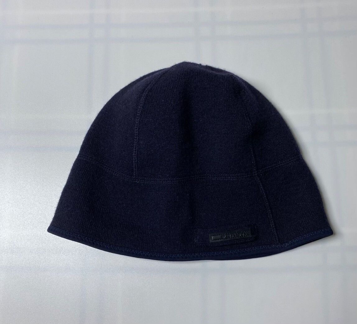 Prada Vintage Prada 2010 Sport Black Tab Beanie Size ONE SIZE - 2 Thumbnail