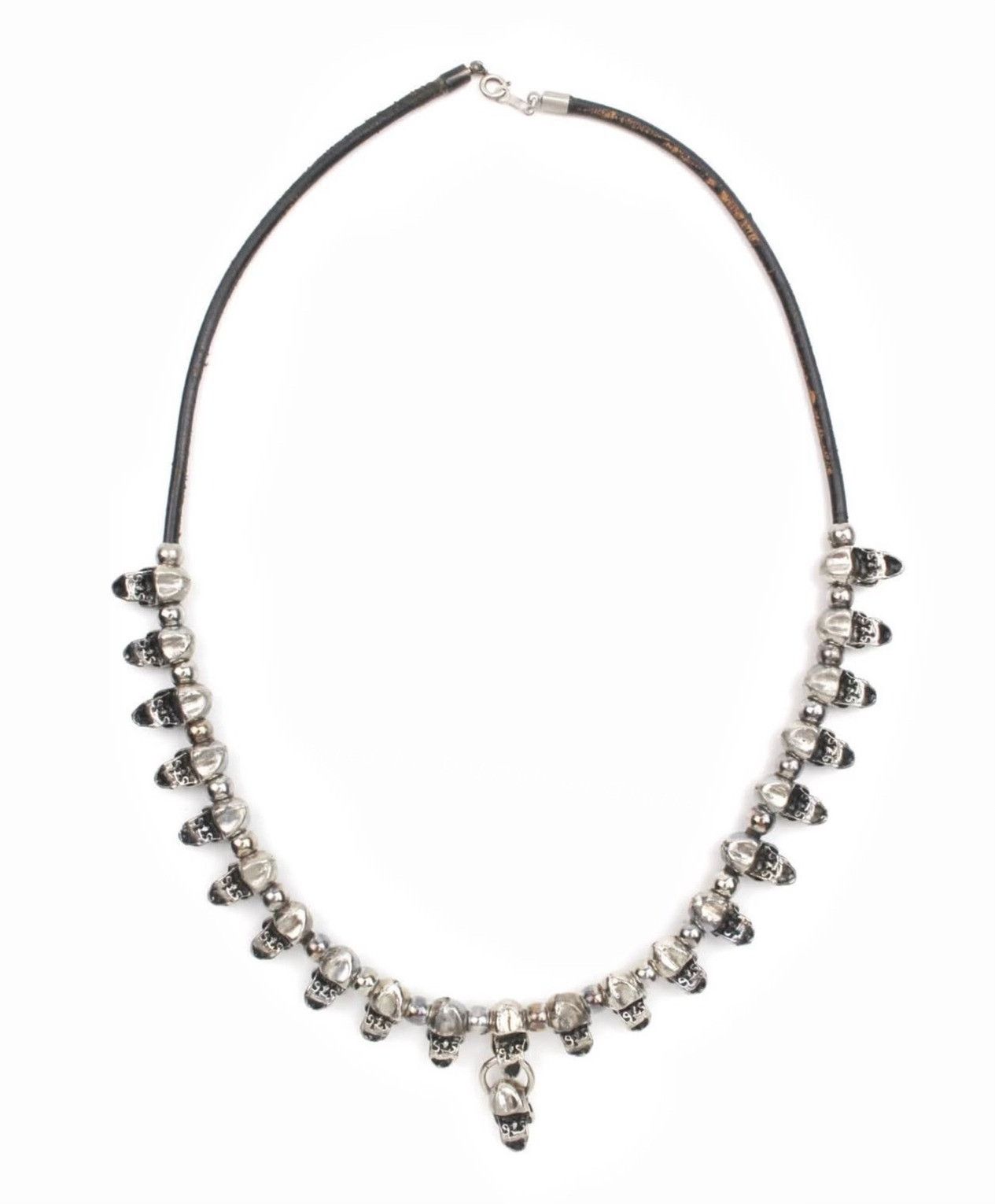Vintage Vintage 2000s Japanese Skull Bead Necklace Size ONE SIZE - 2 Thumbnail