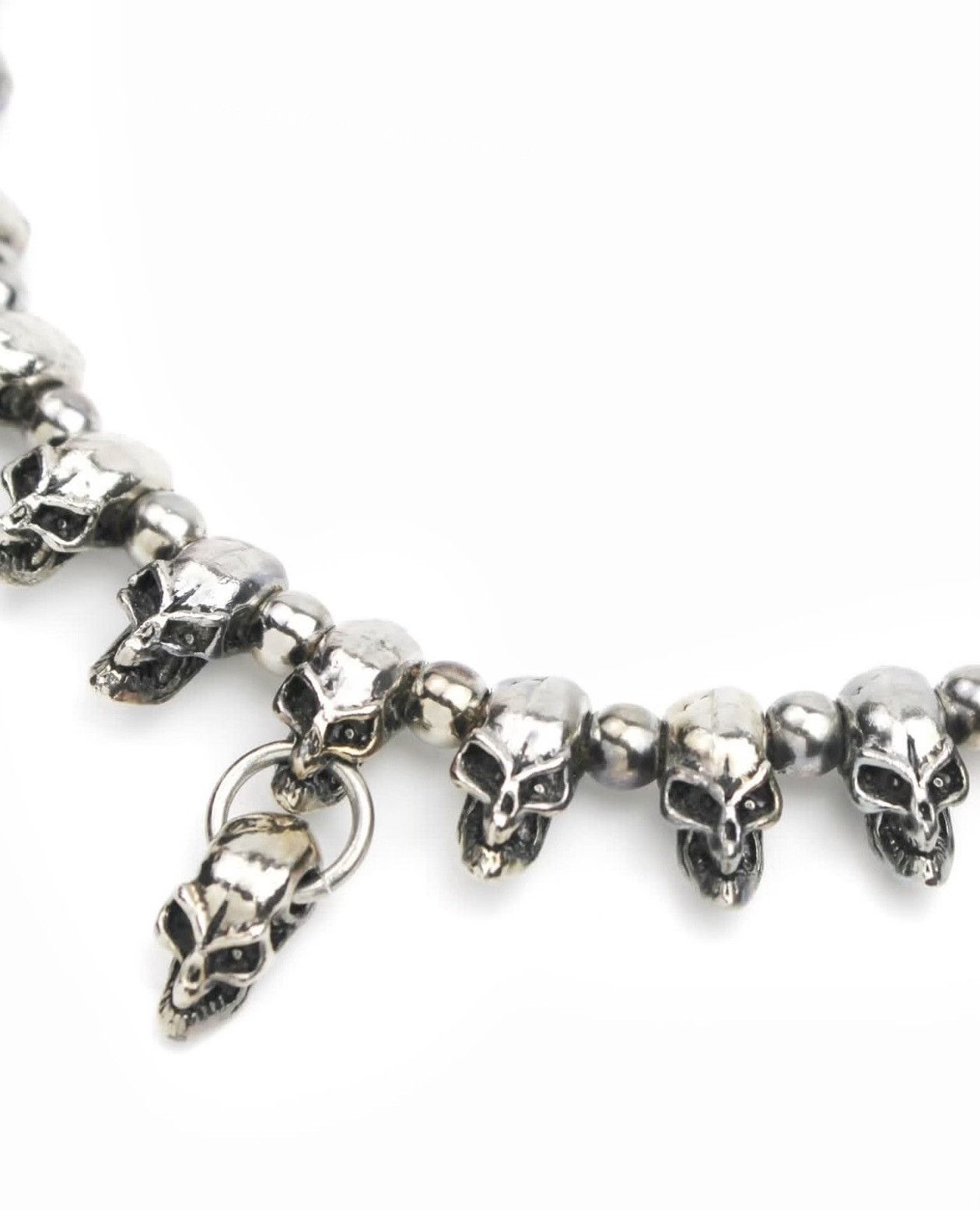 Vintage Vintage 2000s Japanese Skull Bead Necklace Size ONE SIZE - 5 Thumbnail