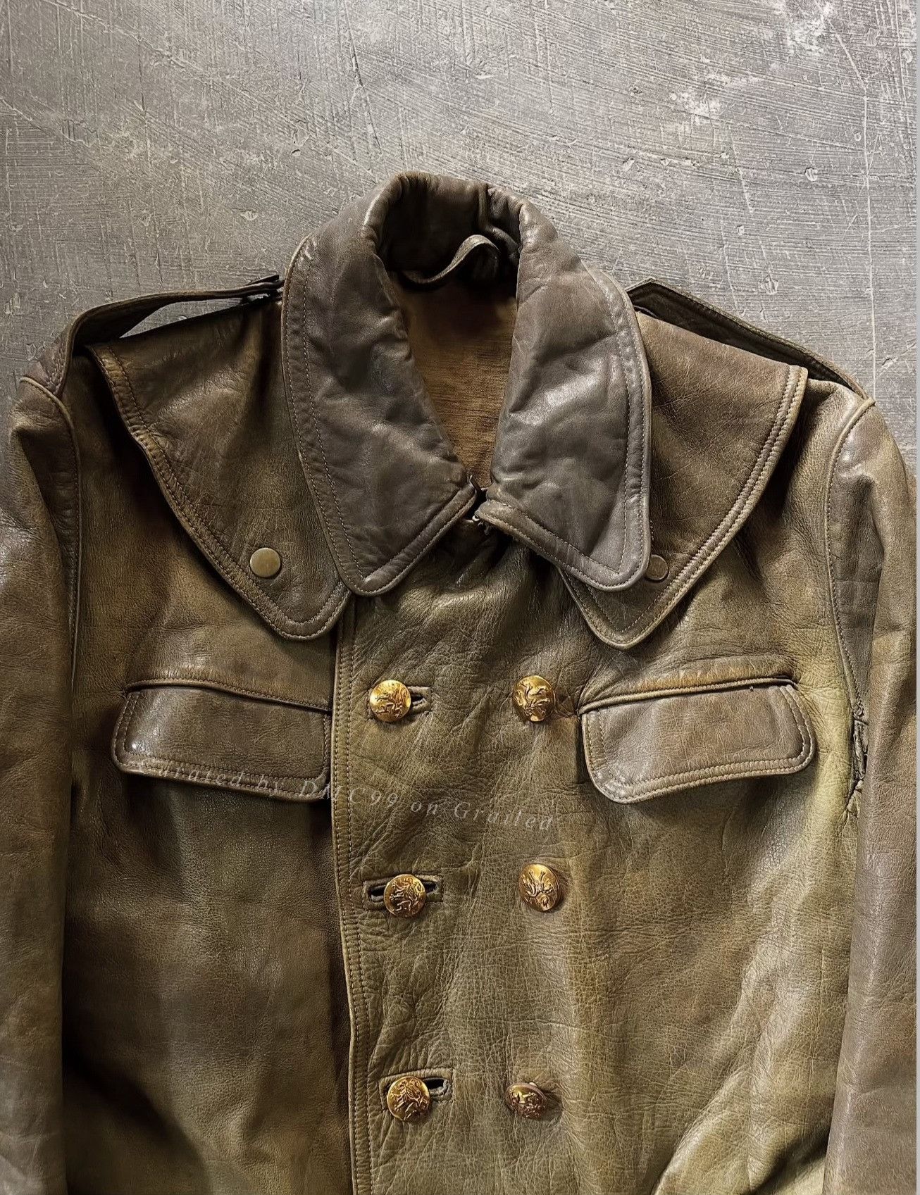 Vintage True Vintage 1950s Belgian Leather Moto Jacket Size US M / EU 48-50 / 2 - 3 Thumbnail