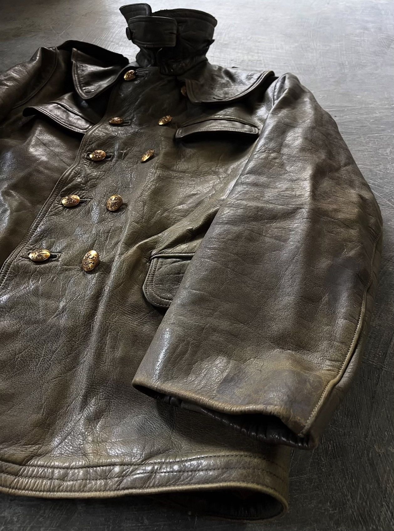 Vintage True Vintage 1950s Belgian Leather Moto Jacket Size US M / EU 48-50 / 2 - 2 Thumbnail
