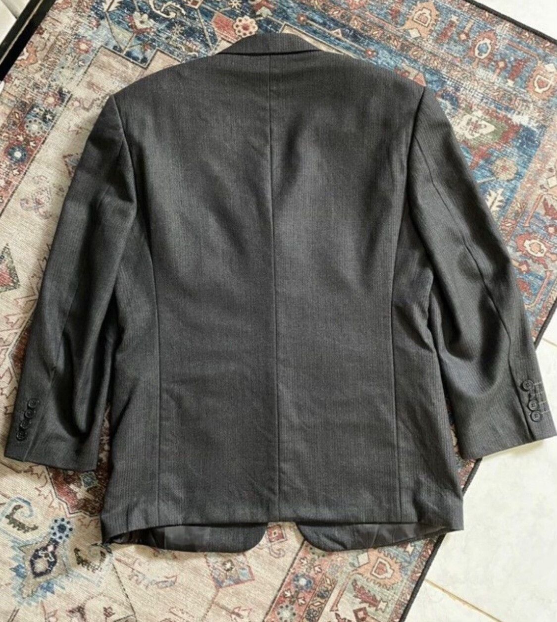 Balenciaga Vintage Balenciaga 1990s-2000s Grey Blazer Size US L / EU 52-54 / 3 - 2 Thumbnail