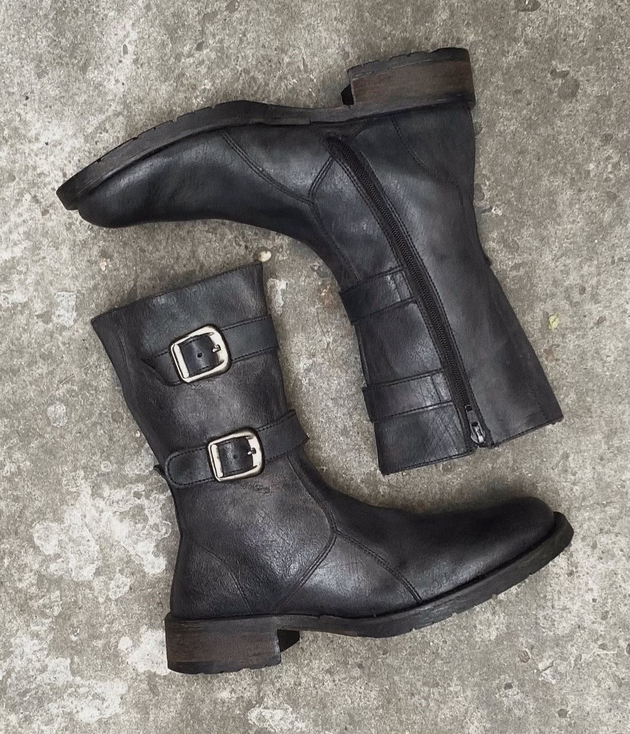 Vintage Vintage 1990s CLUBSHOES Black Leather Boots Size US 8 / EU 41 - 7 Thumbnail