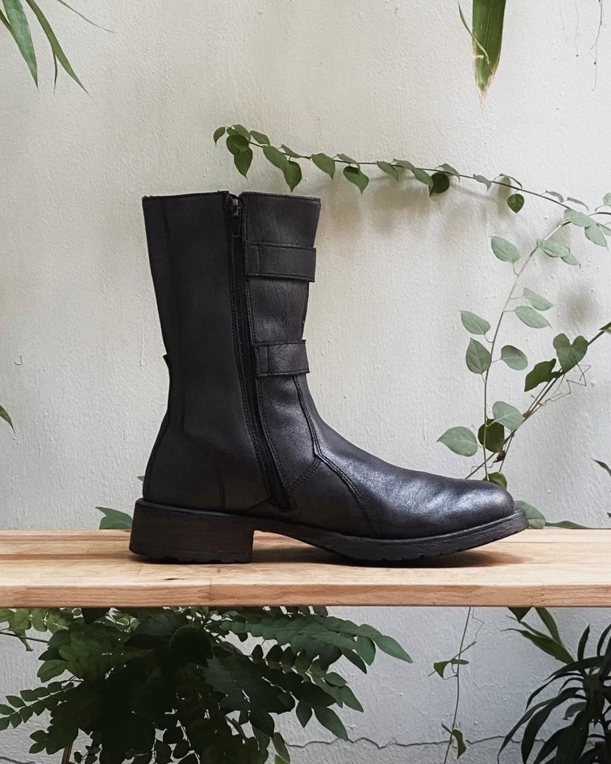 Vintage Vintage 1990s CLUBSHOES Black Leather Boots Size US 8 / EU 41 - 3 Thumbnail