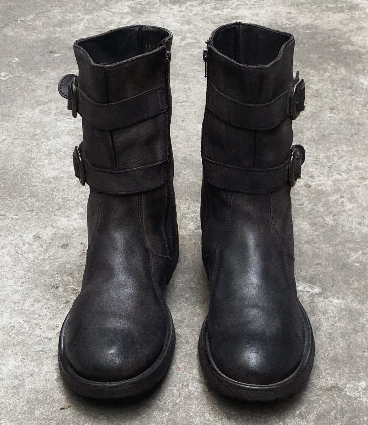 Vintage Vintage 1990s CLUBSHOES Black Leather Boots Size US 8 / EU 41 - 8 Thumbnail