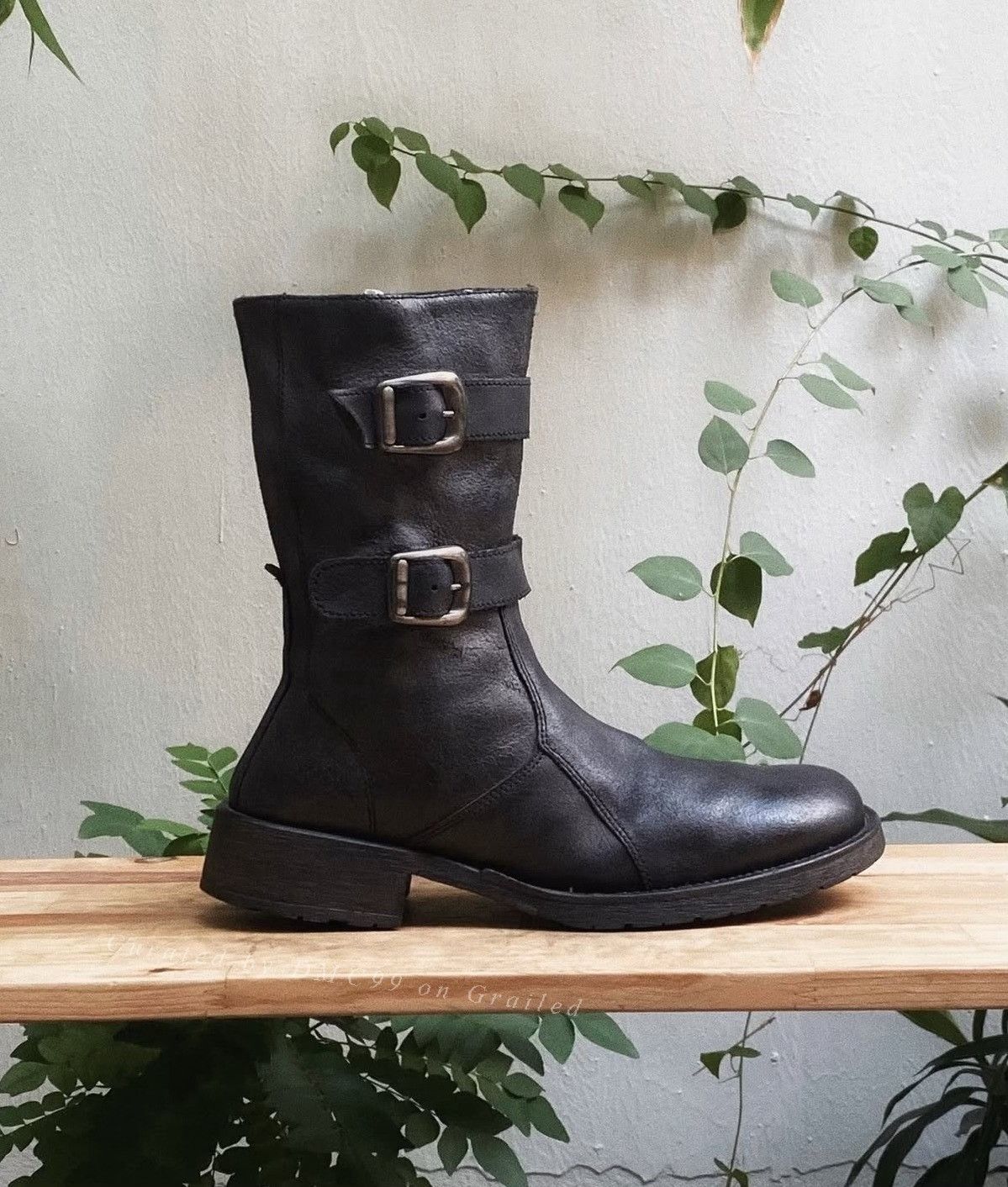 Vintage Vintage 1990s CLUBSHOES Black Leather Boots Size US 8 / EU 41 - 5 Thumbnail