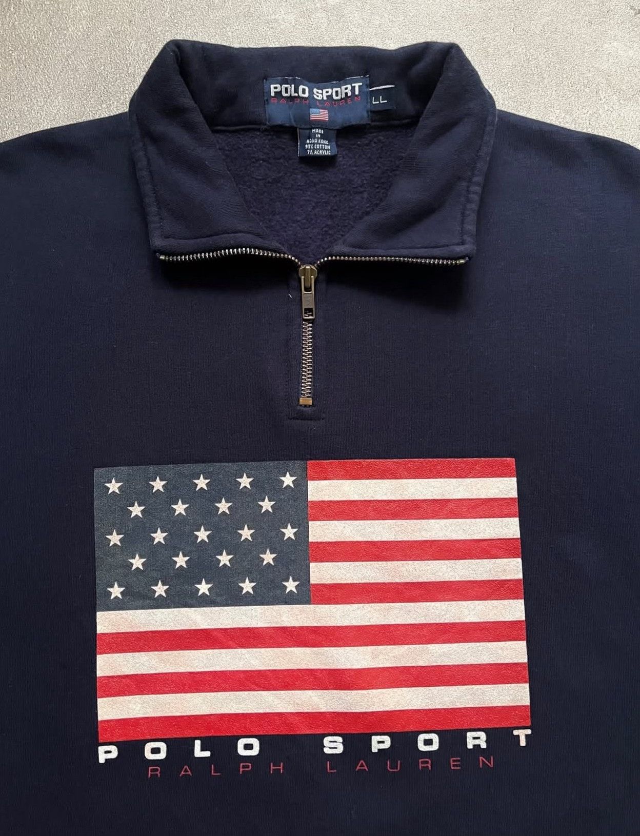 Polo Ralph Lauren Vintage Polo Ralph Lauren 1990s Halfzip Sweatshirt Size US L / EU 52-54 / 3 - 2 Thumbnail