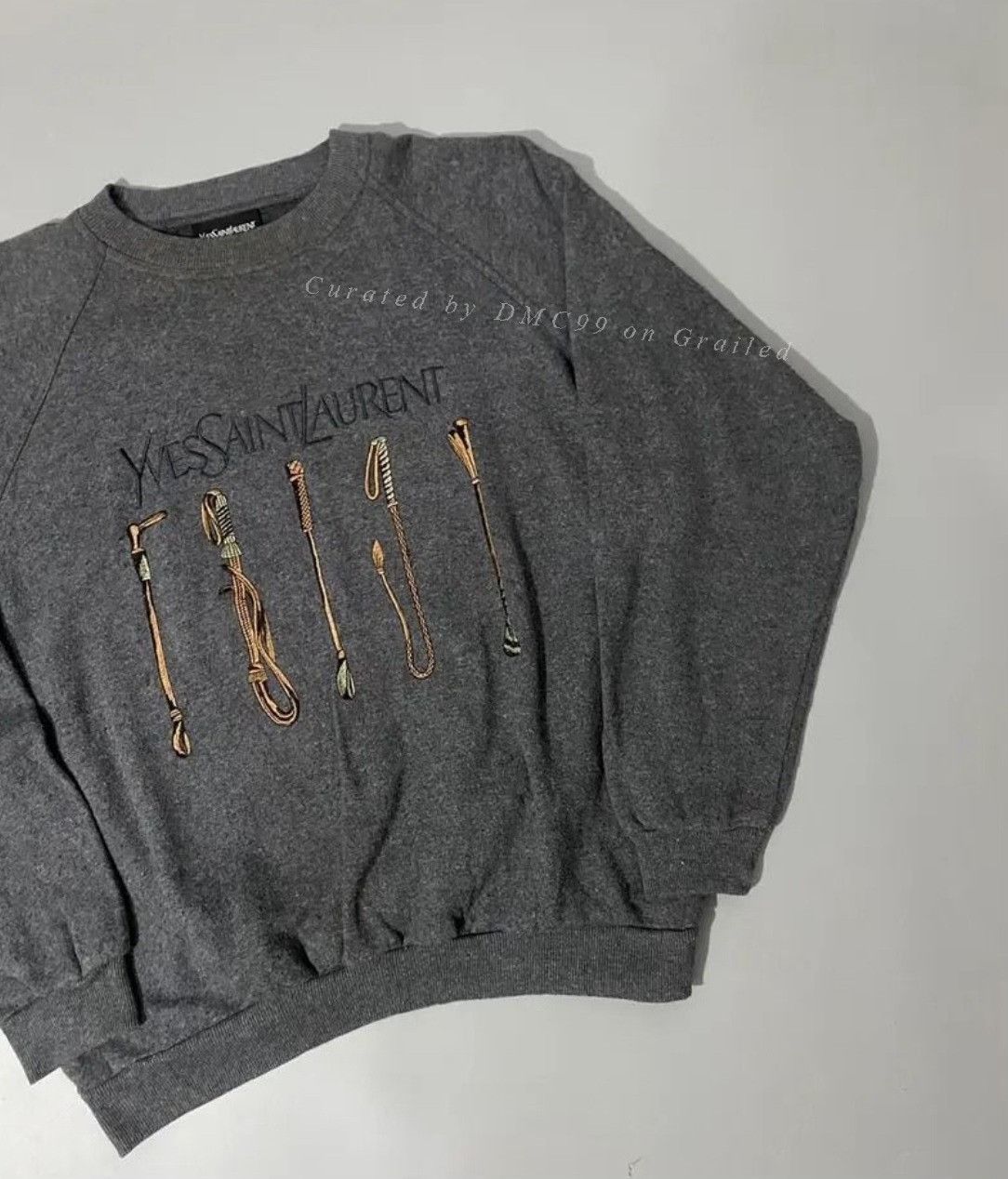Vintage Vintage 1990s YSL Pour Homme Sweater Size US M / EU 48-50 / 2 - 3 Thumbnail