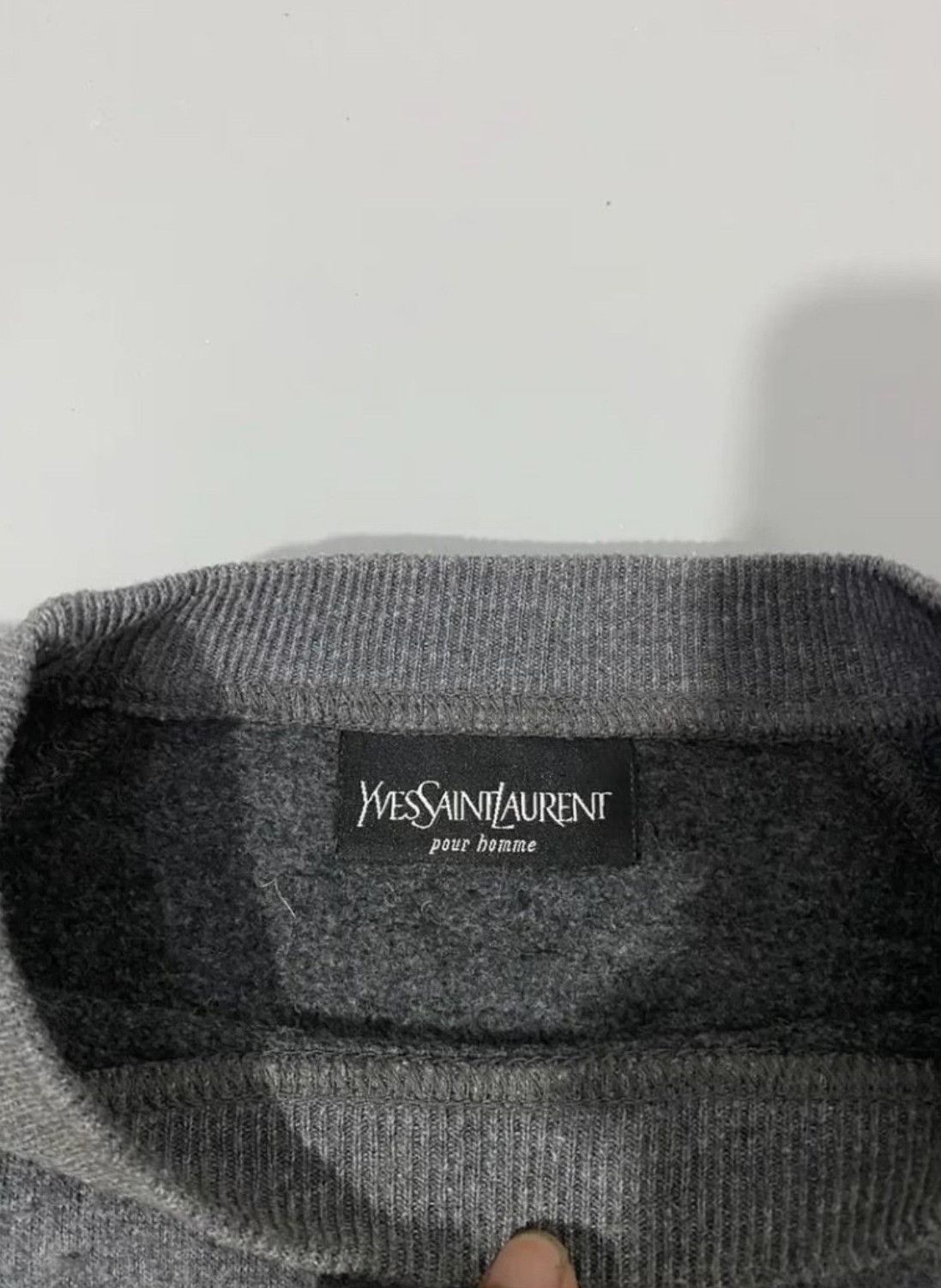 Vintage Vintage 1990s YSL Pour Homme Sweater Size US M / EU 48-50 / 2 - 8 Thumbnail