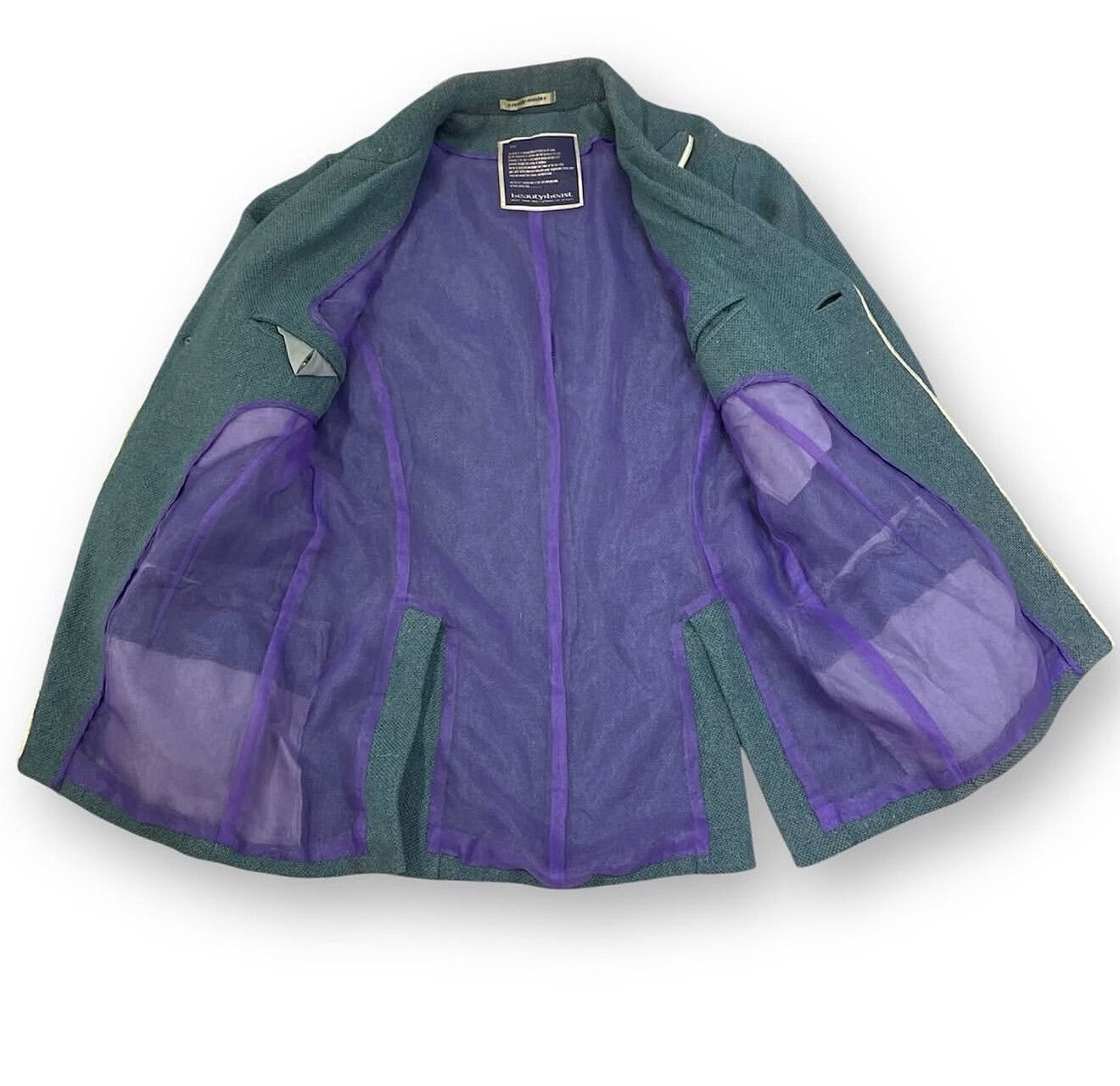 Vintage Archive Beauty:Beast 1998 Contrast Piped Jacket Size US M / EU 48-50 / 2 - 2 Thumbnail