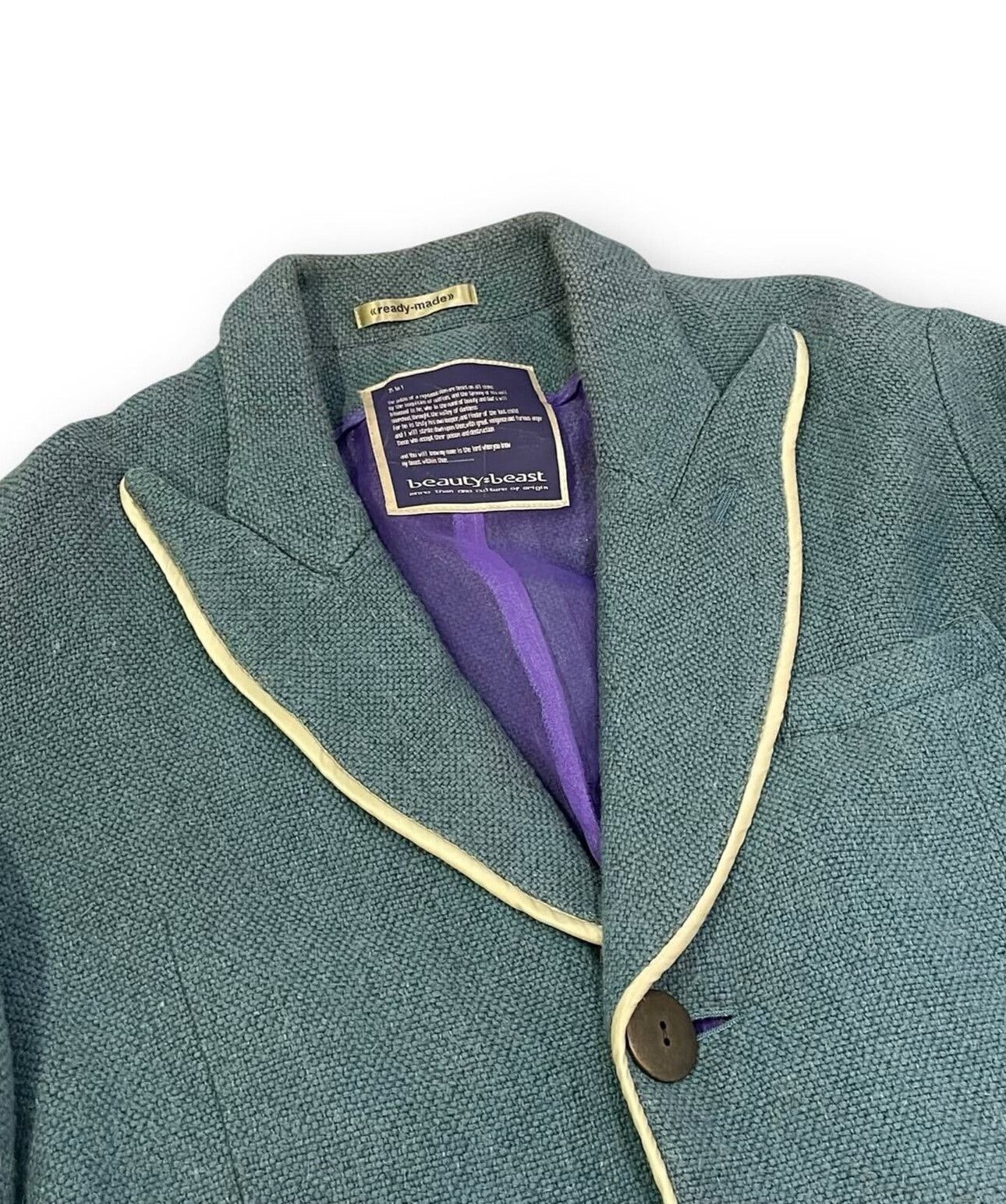 Vintage Archive Beauty:Beast 1998 Contrast Piped Jacket Size US M / EU 48-50 / 2 - 4 Thumbnail