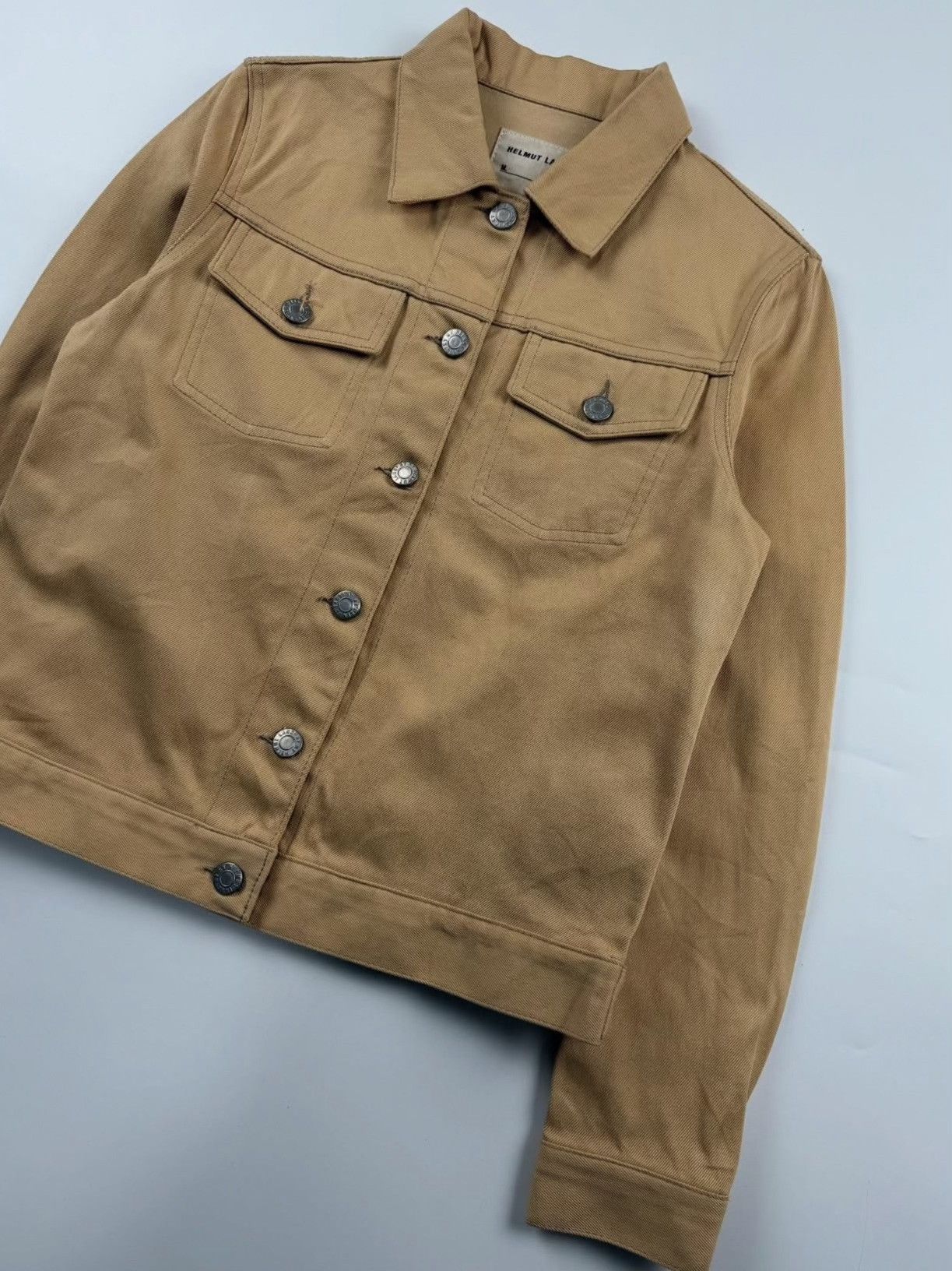Helmut Lang 1990s Helmut Lang Raw Silk Denim Jacket Size US M / EU 48-50 / 2 - 4 Thumbnail