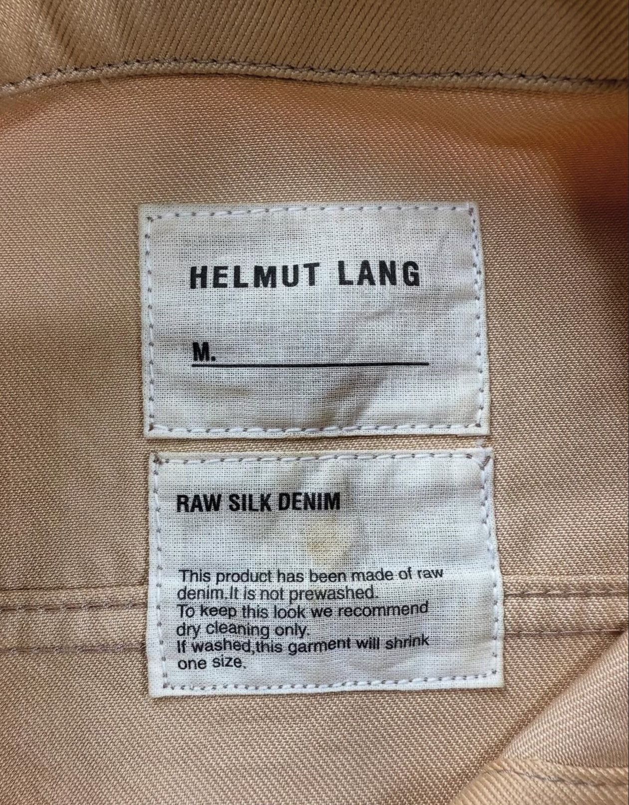 Helmut Lang 1990s Helmut Lang Raw Silk Denim Jacket Size US M / EU 48-50 / 2 - 8 Thumbnail