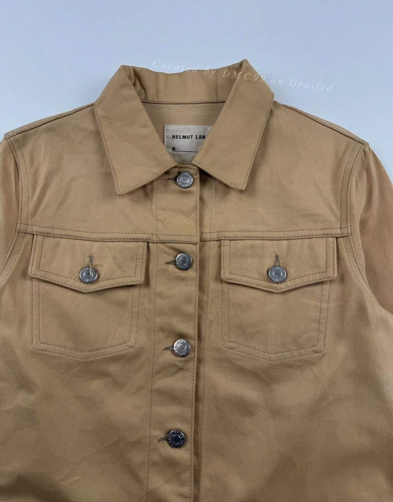 Helmut Lang 1990s Helmut Lang Raw Silk Denim Jacket Size US M / EU 48-50 / 2 - 5 Thumbnail