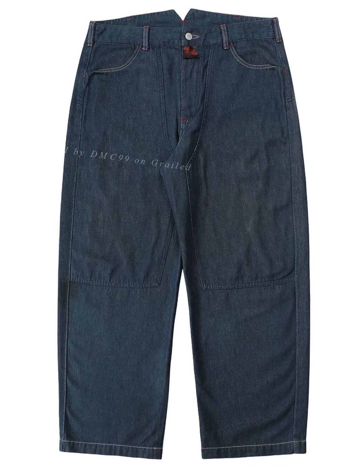 Vintage Vintage 1990s Marithe Francois Girbaud Double Knee Jeans Size US 36 / EU 52 - 2 Thumbnail