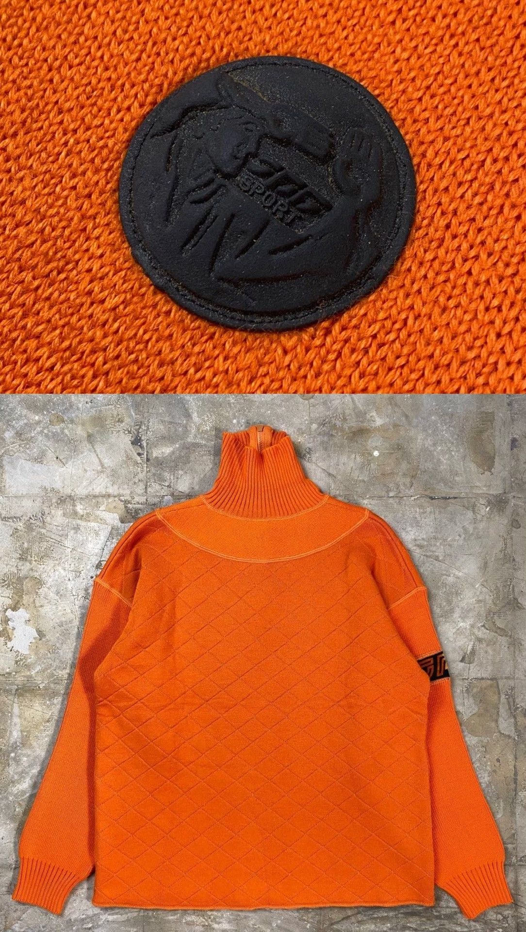 Jean Paul Gaultier Vintage Jean Paul Gaultier 1990s Sports Logo Knit Sweater Size US M / EU 48-50 / 2 - 4 Thumbnail