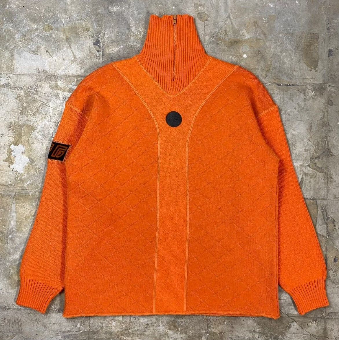 Jean Paul Gaultier Vintage Jean Paul Gaultier 1990s Sports Logo Knit Sweater Size US M / EU 48-50 / 2 - 2 Thumbnail