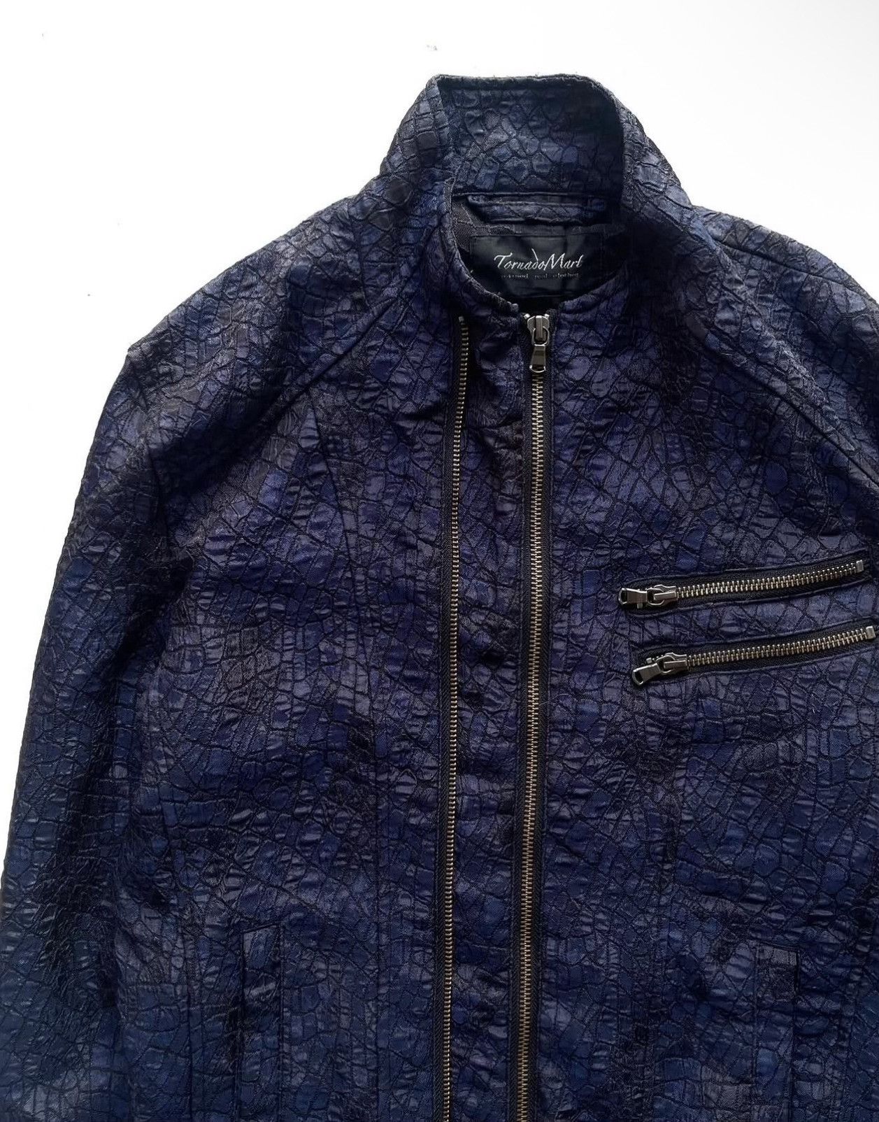 Vintage Vintage Tornado Mart 00s 3D Crocodile Motorcycle Jacket Size US M / EU 48-50 / 2 - 3 Thumbnail
