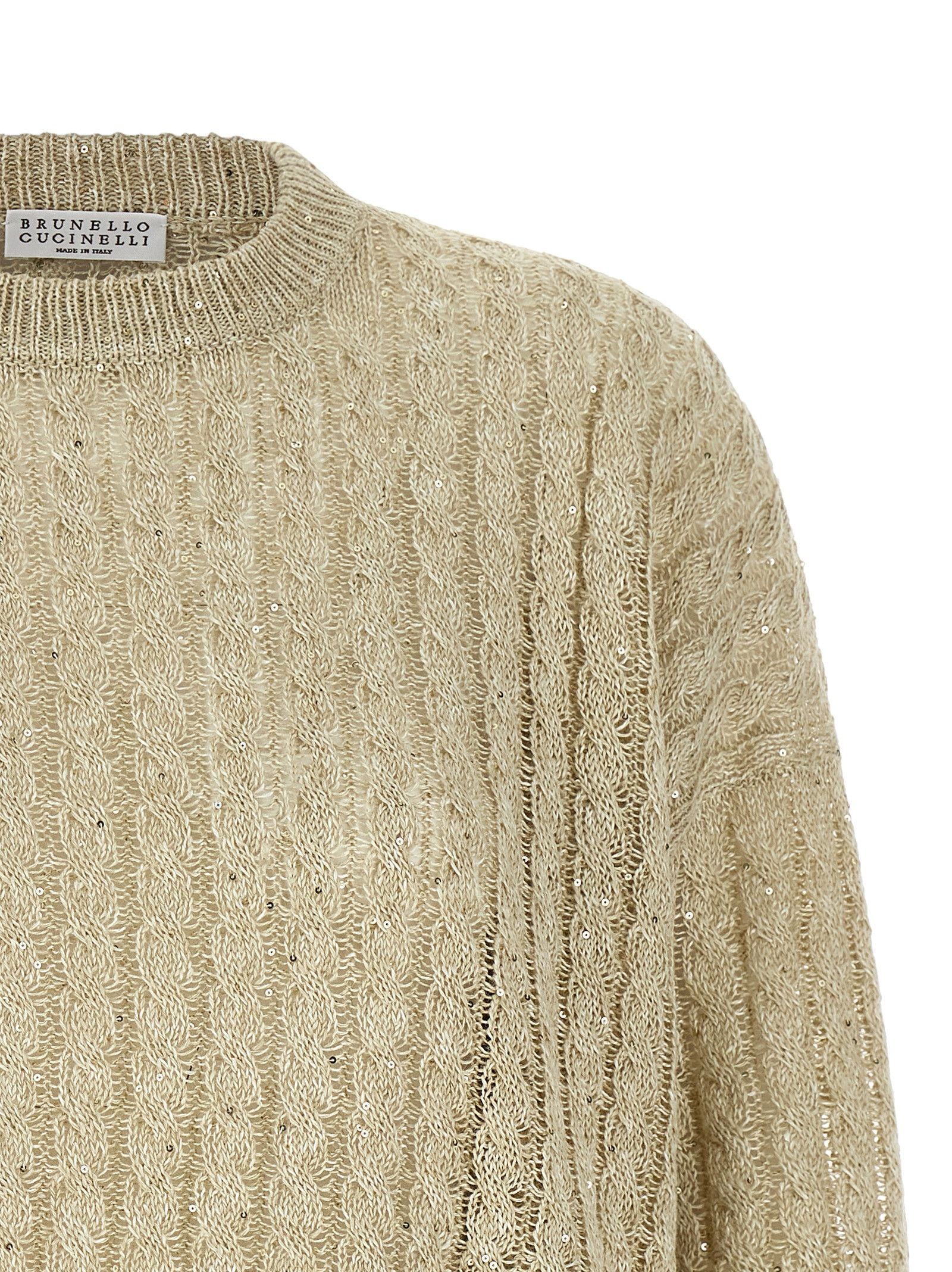 Brunello Cucinelli 'Dazzling Cable' sweater Size M / US 6-8 / IT 42-44 - 3 Thumbnail