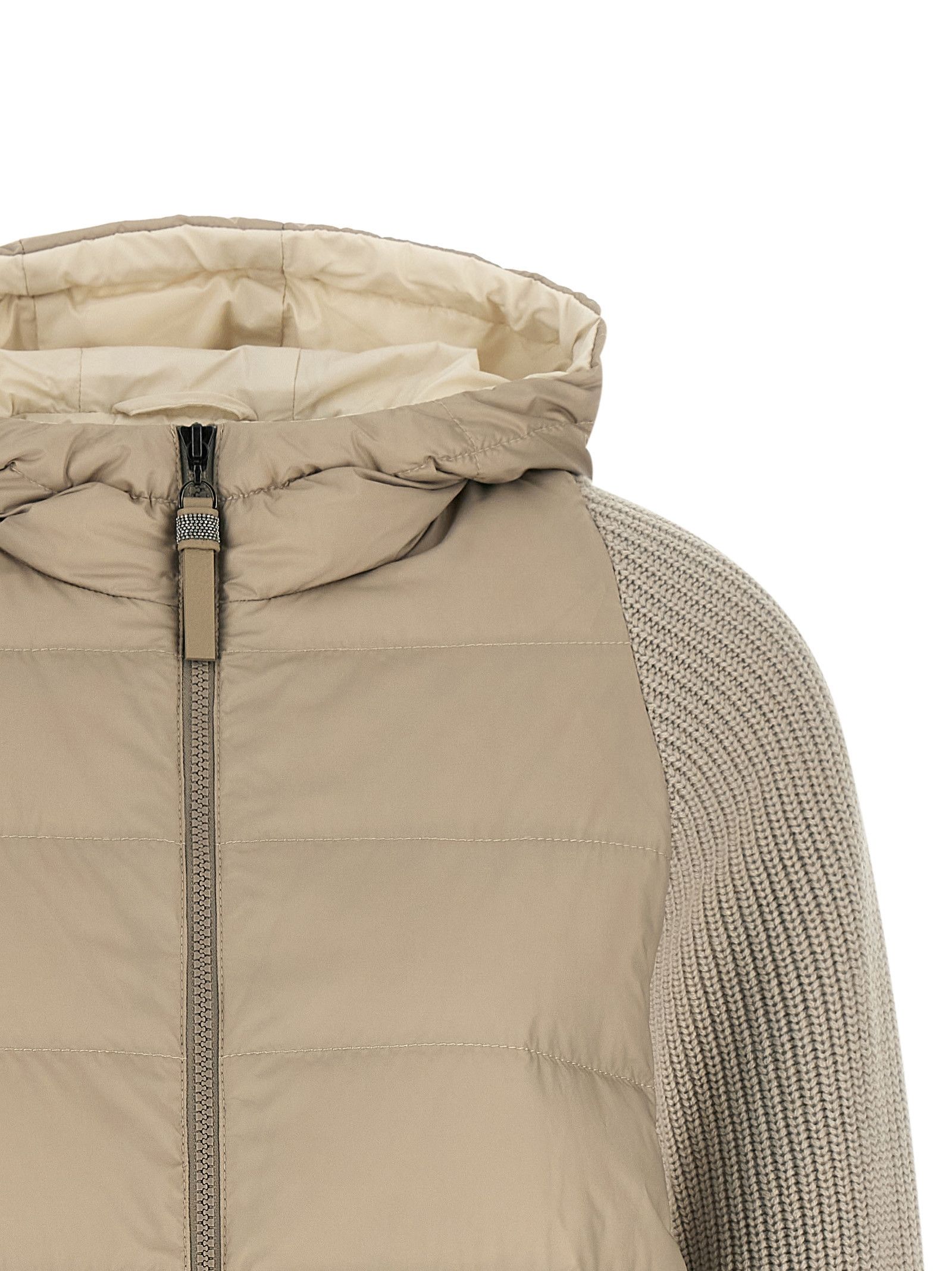 Brunello Cucinelli 'Shiny Zipper Pull' down jacket Size M / US 6-8 / IT 42-44 - 3 Thumbnail
