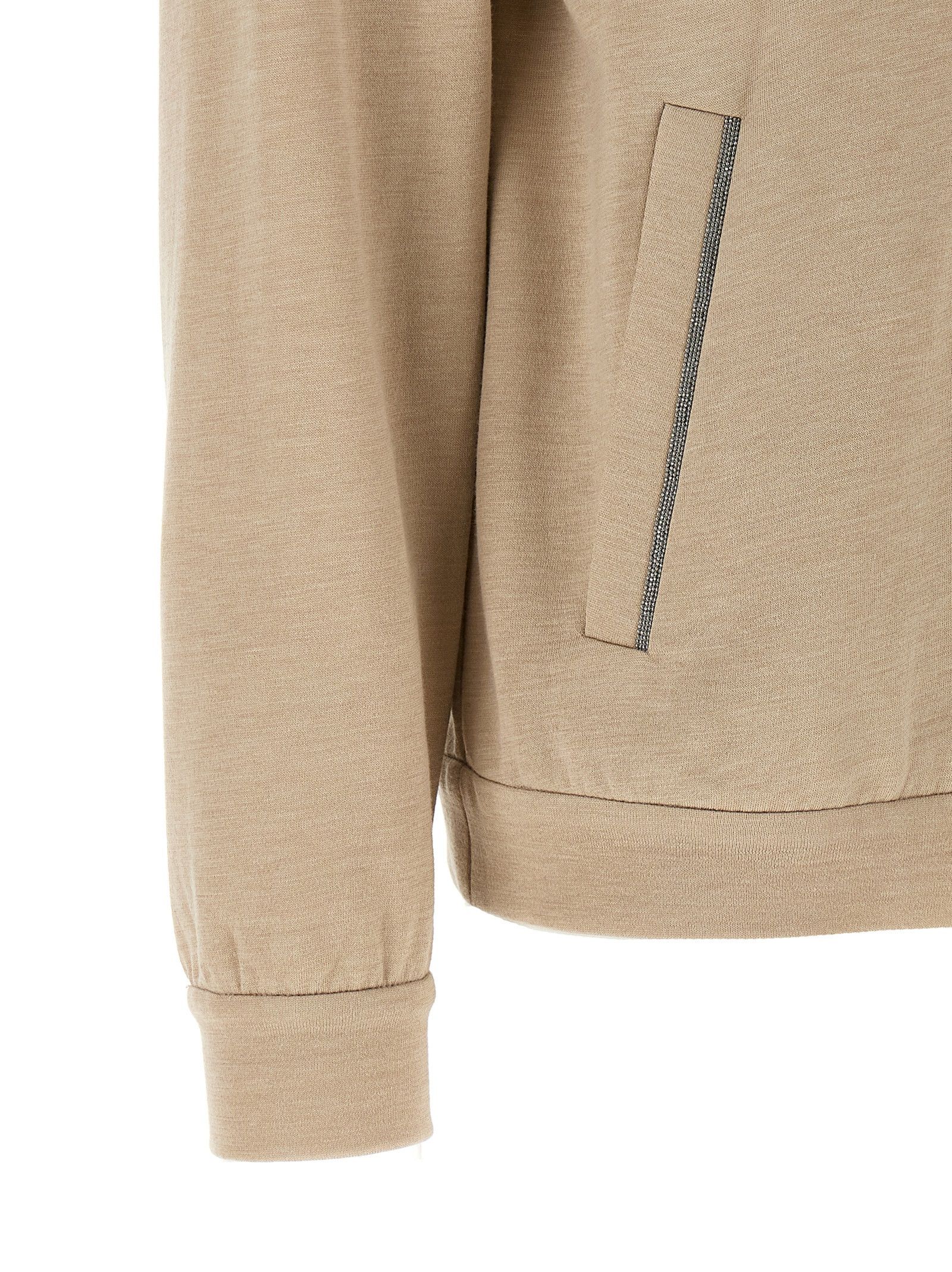 Brunello Cucinelli 'Precious Zipper Pull' hoodie Size S / US 4 / IT 40 - 4 Thumbnail