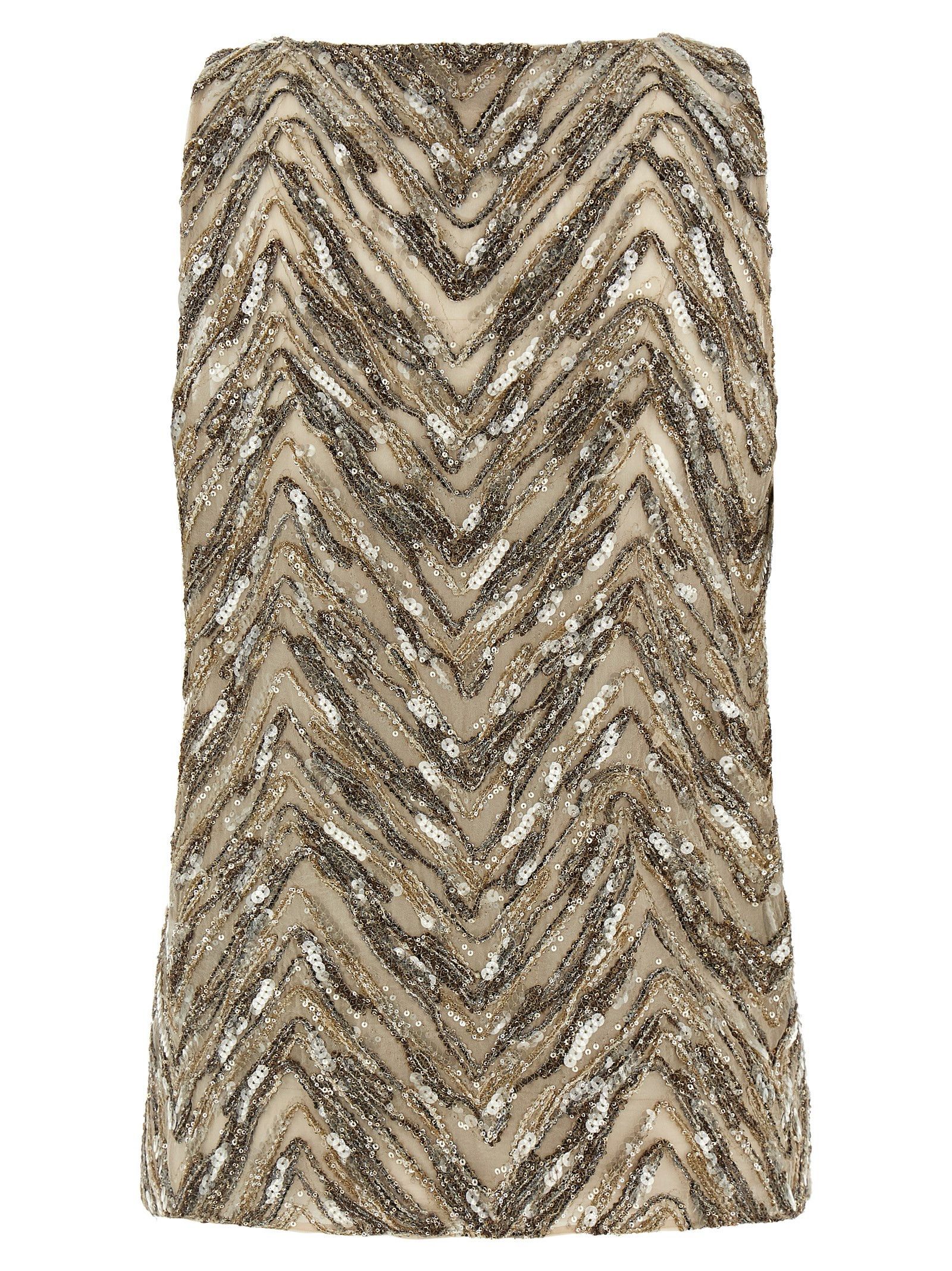 Brunello Cucinelli 'Dazzling Chevron Embroidery' top Size M / US 6-8 / IT 42-44 - 2 Thumbnail