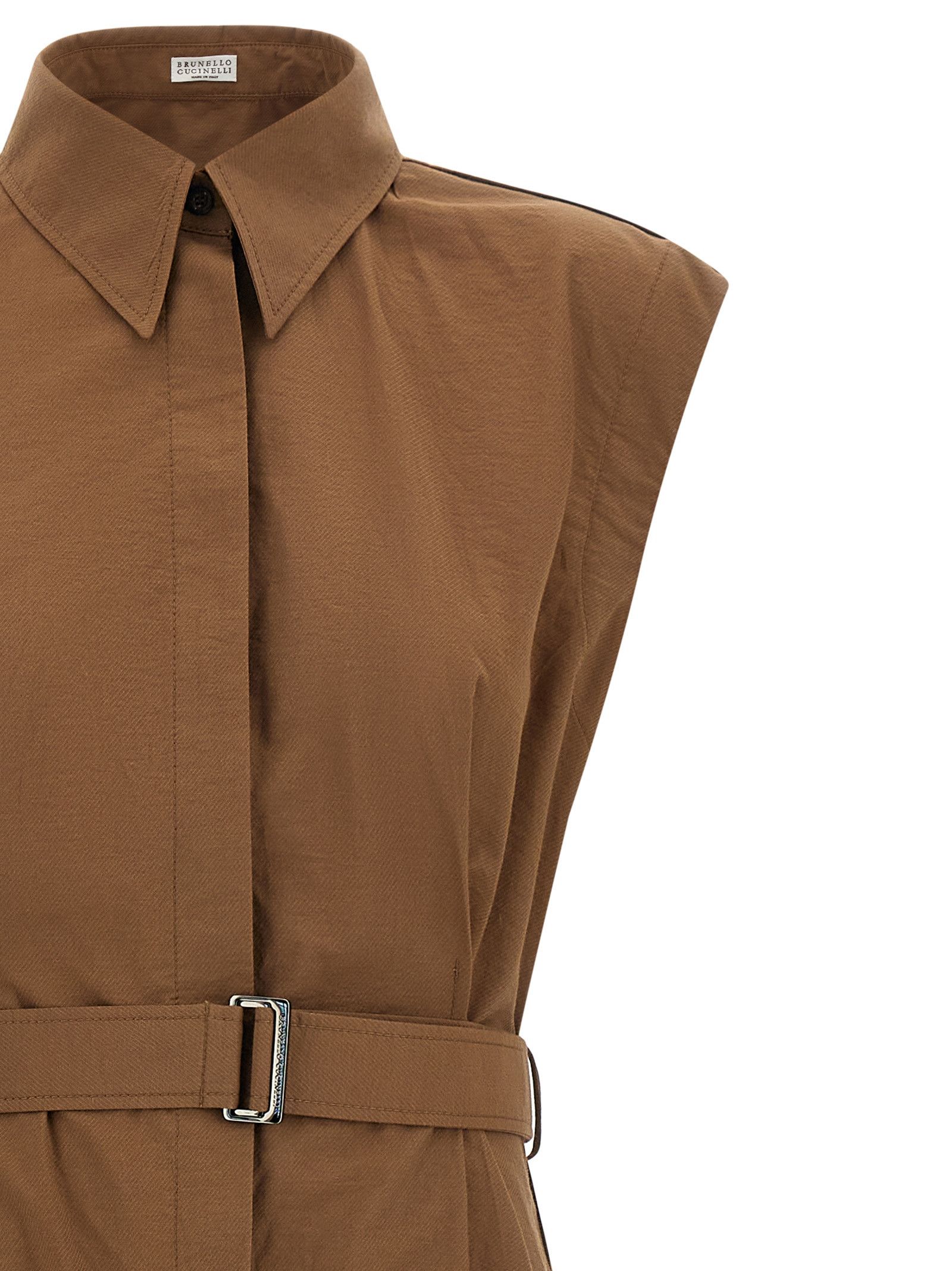 Brunello Cucinelli Chemisier dress Size L / US 10 / IT 46 - 3 Thumbnail