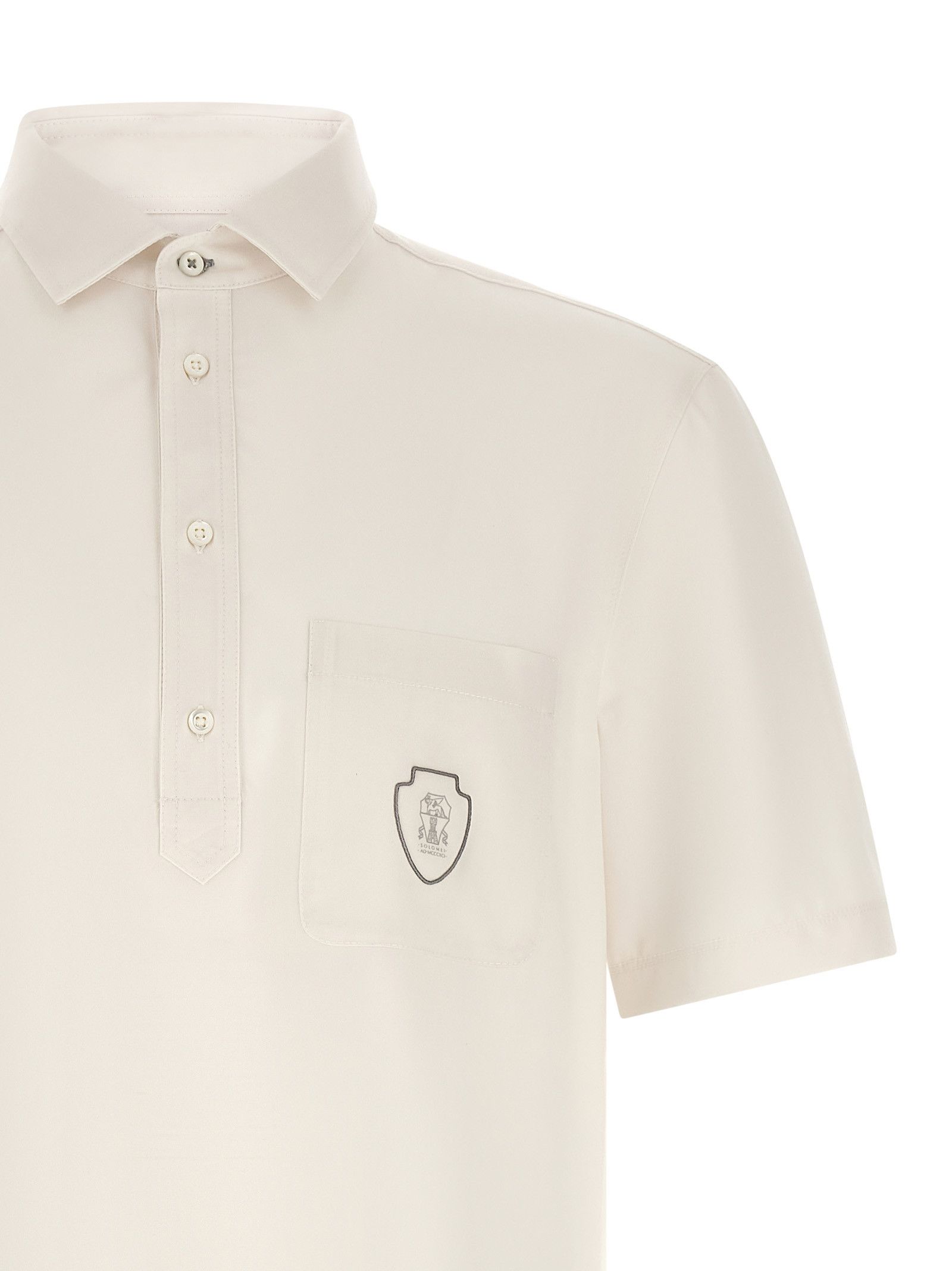 Brunello Cucinelli Heraldic logo polo shirt Size US M / EU 48-50 / 2 - 3 Thumbnail