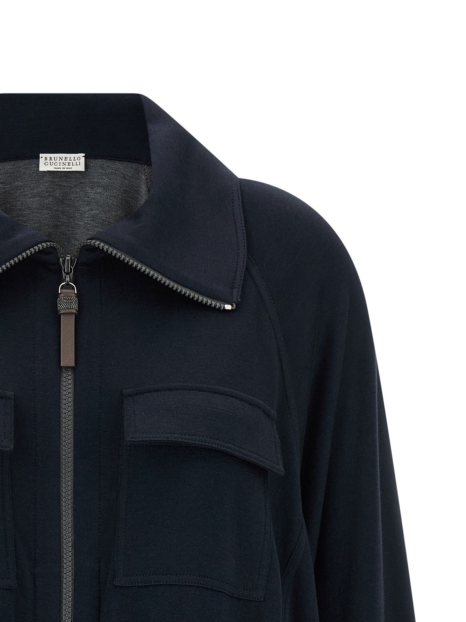 Brunello Cucinelli 'Shiny Zipper Pull' sweatshirt Size XS / US 0-2 / IT 36-38 - 3 Thumbnail