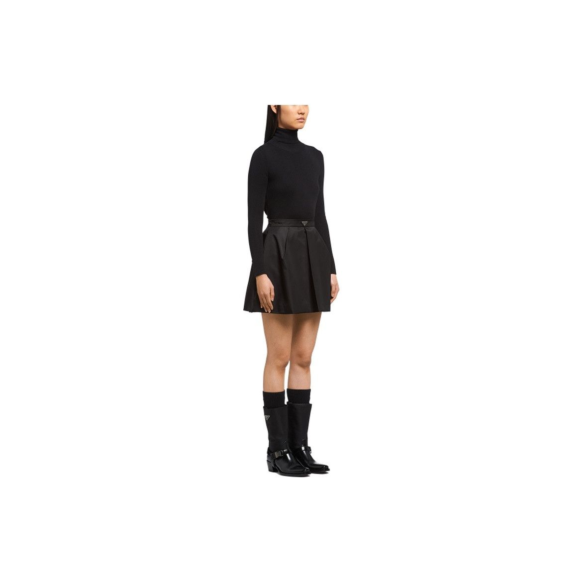 Prada Prada Re-Nylon A-Line Mini Skirt Size 42 Size 28" / US 6 / IT 42 - 7 Thumbnail
