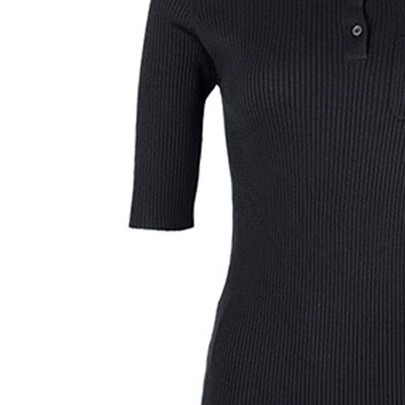 Prada Prada Logo Ribbed Knit Polo Size IT 44 Size M / US 6-8 / IT 42-44 - 7 Thumbnail