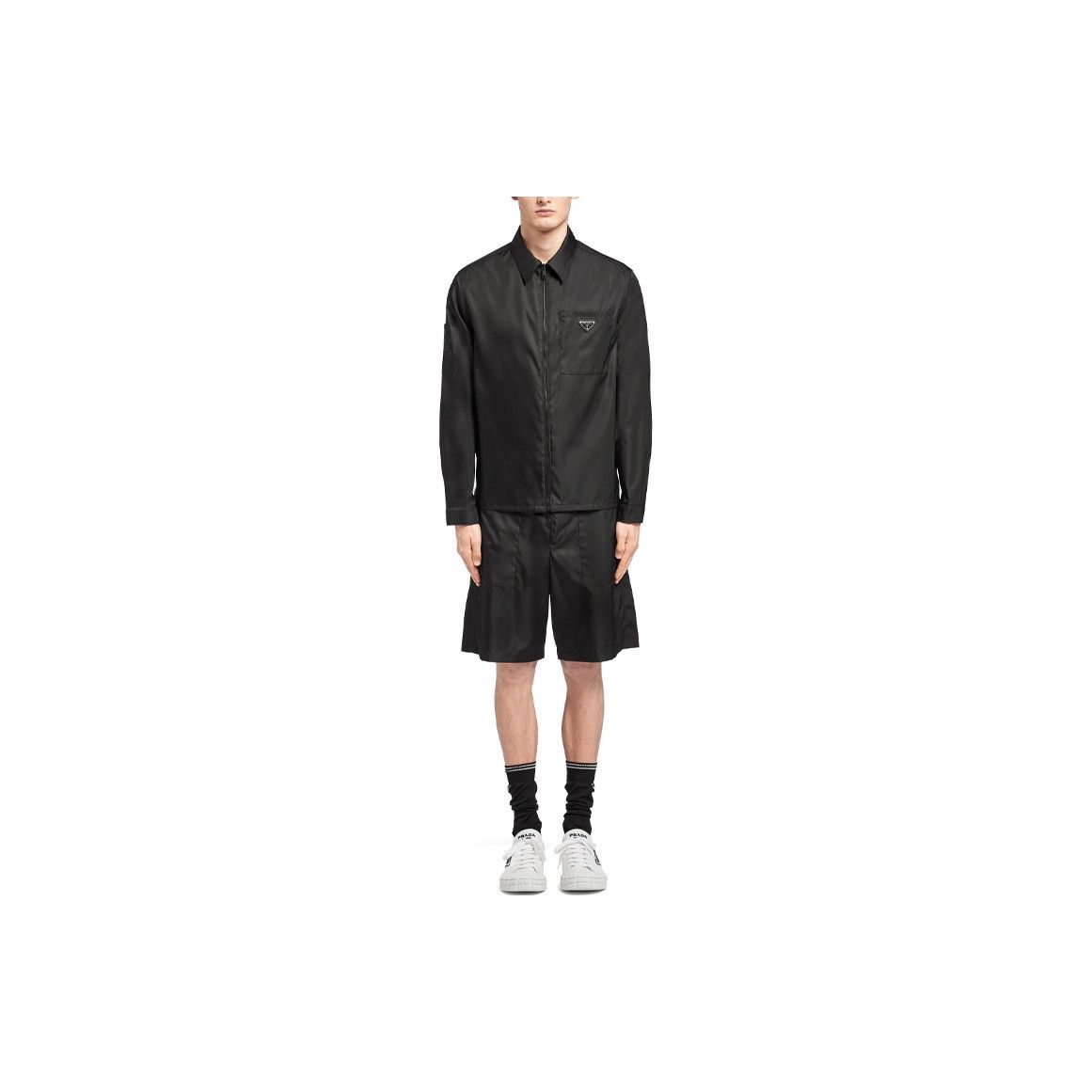 Prada Prada Re-Nylon Zip-Up Shirt Size S Size US S / EU 44-46 / 1 - 7 Thumbnail
